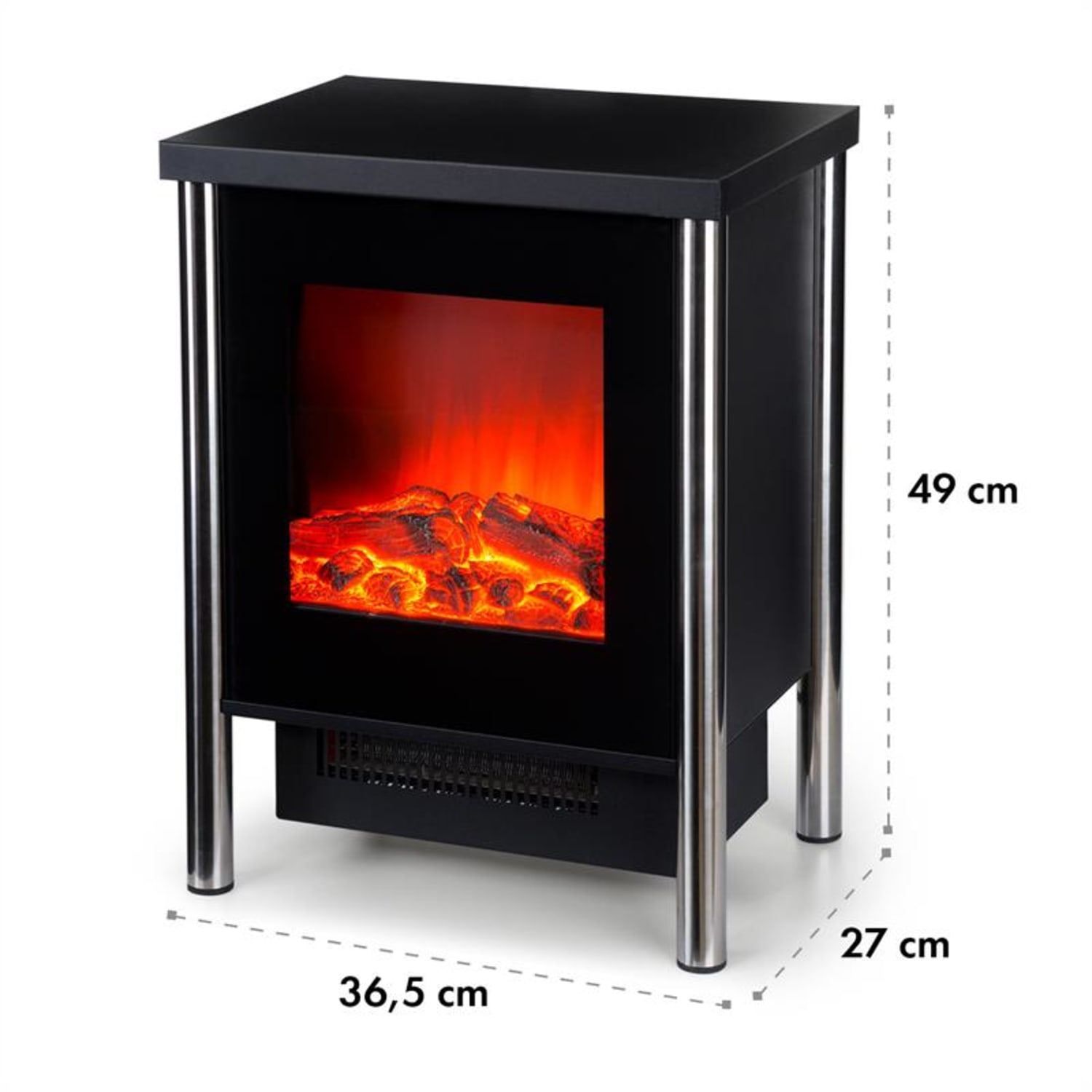 Copenhagen elektrische haard 950/1900W thermostaat glazen front 