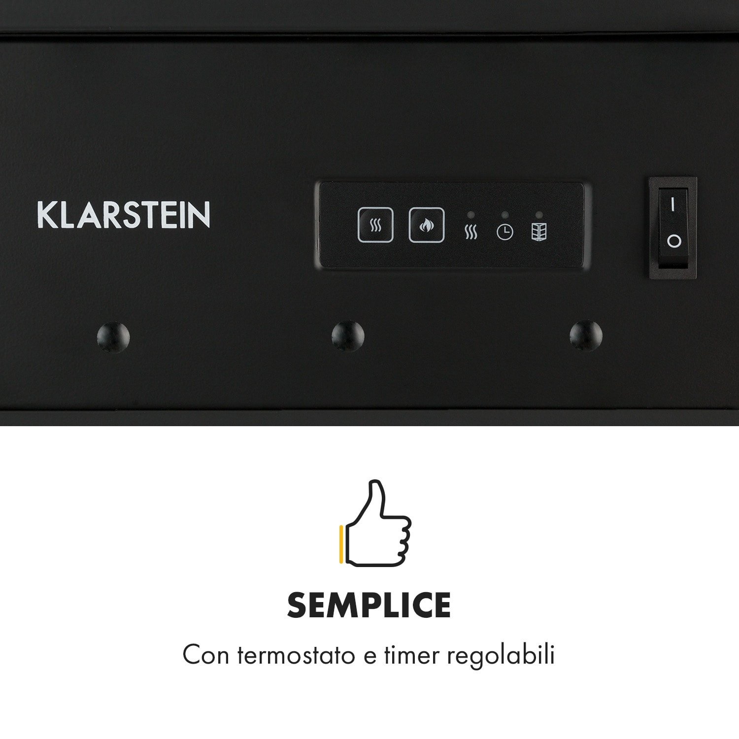 Bormio Electric Fireplace 950/1800W Termostato Timer settimanale 1800 W | Sì | Nero
