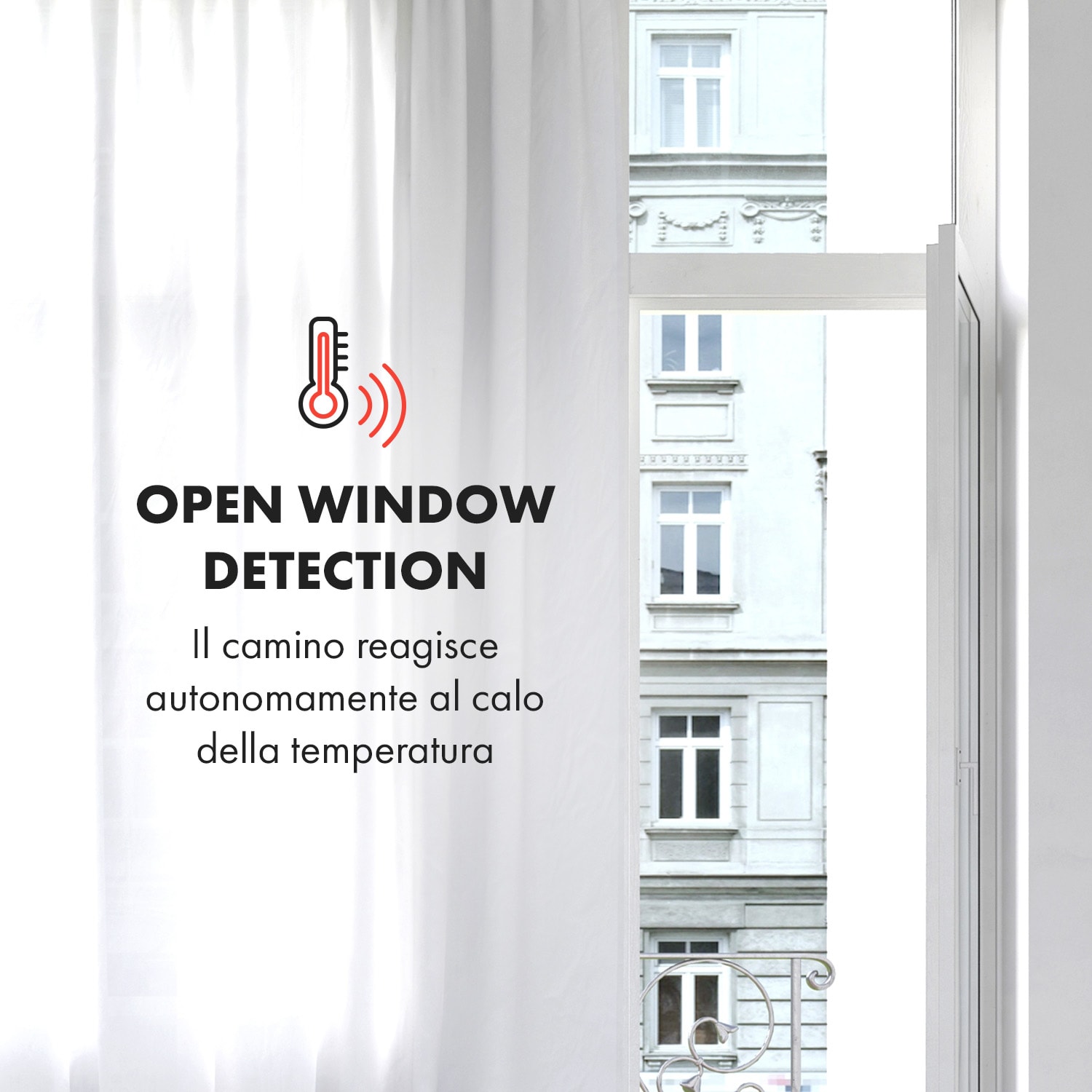 Bormio Electric Fireplace 950/1800W Termostato Timer settimanale 