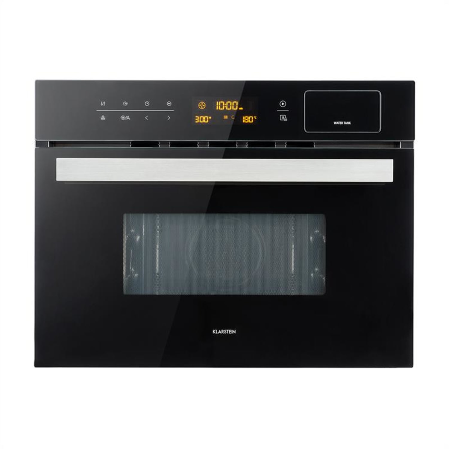 Luminance Steam Cocina de vapor empotrable 34L 3-en-1: Vaporizador, microondas y grill 900W Negro 