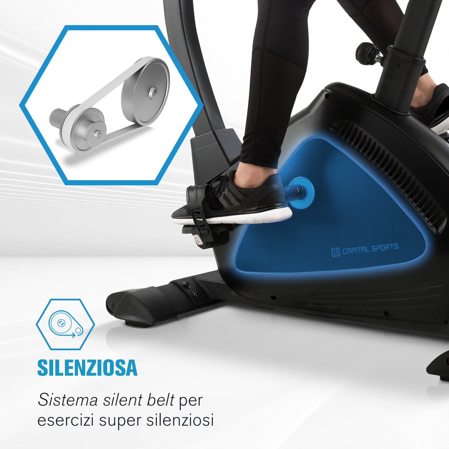 Evo Track Cardiobike App Bluetooth 15kg Massa Volanica Evo Track - 15 kg