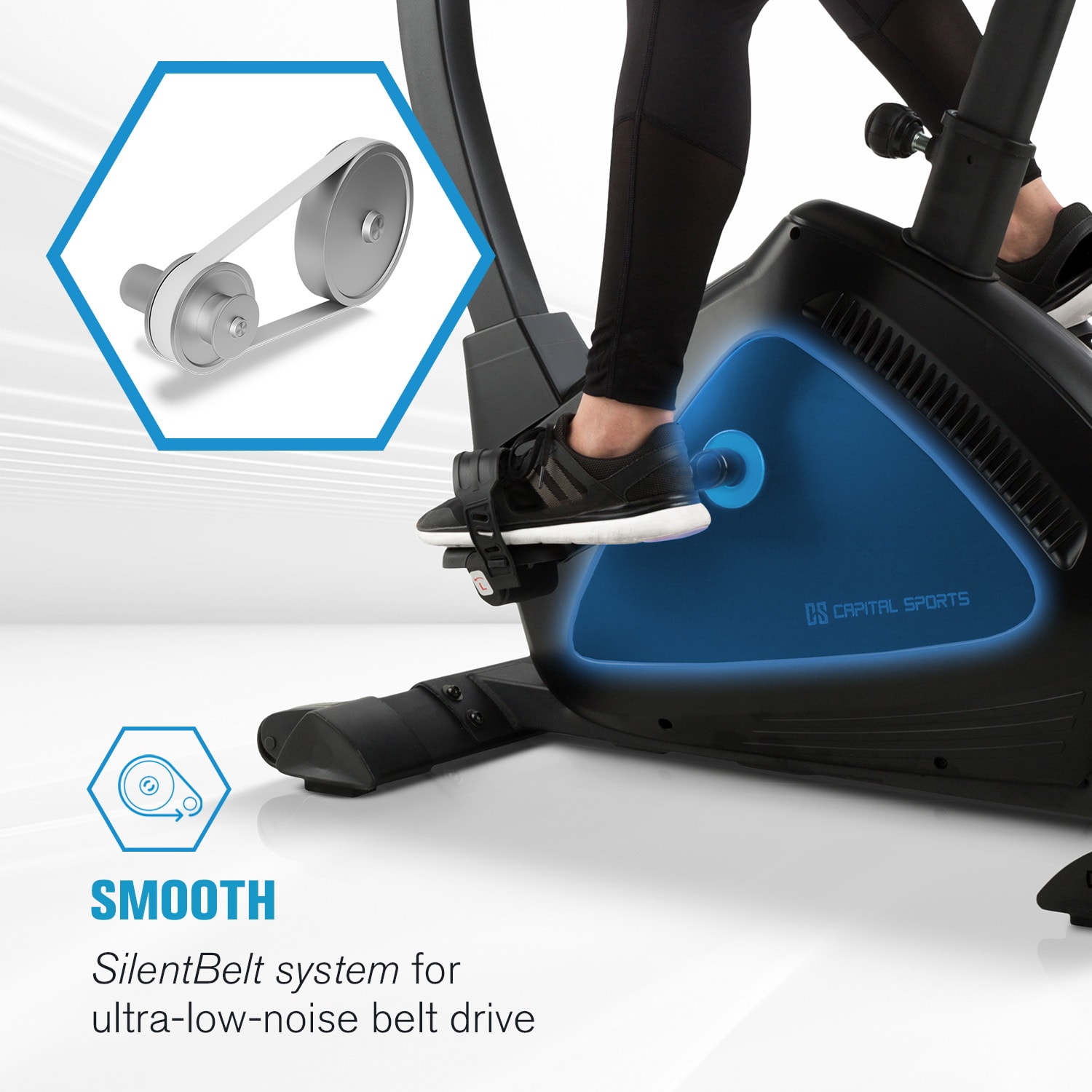 Evo Track, kardio kolo, domači trener, bluetooth, aplikacija, 15 kg vztrajnik 