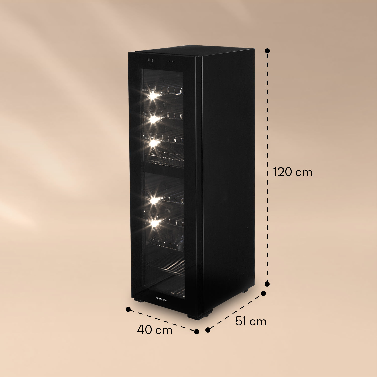 Bellevine Deux 39 Flex, răcitor de vinuri, frigider, 2 zone, 105 l, 39 sticle 39 de sticle | 2 | Negru