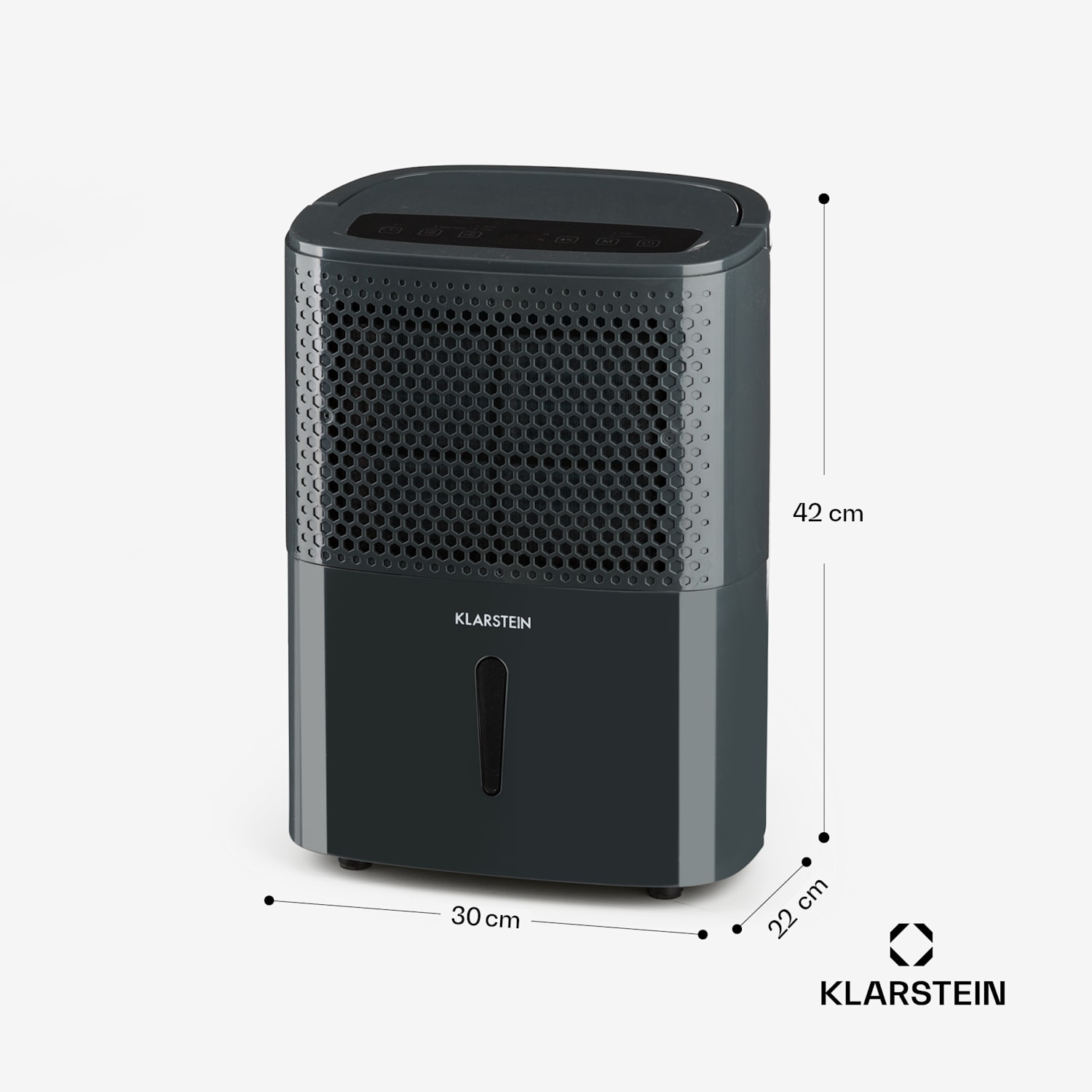 DryFy 10, dezumidificator, 240 W, 10 l/24h, 100 m³/h, 15 - 20 m², Dryselect, 40 dB, antracit 10L/24h | Antracit