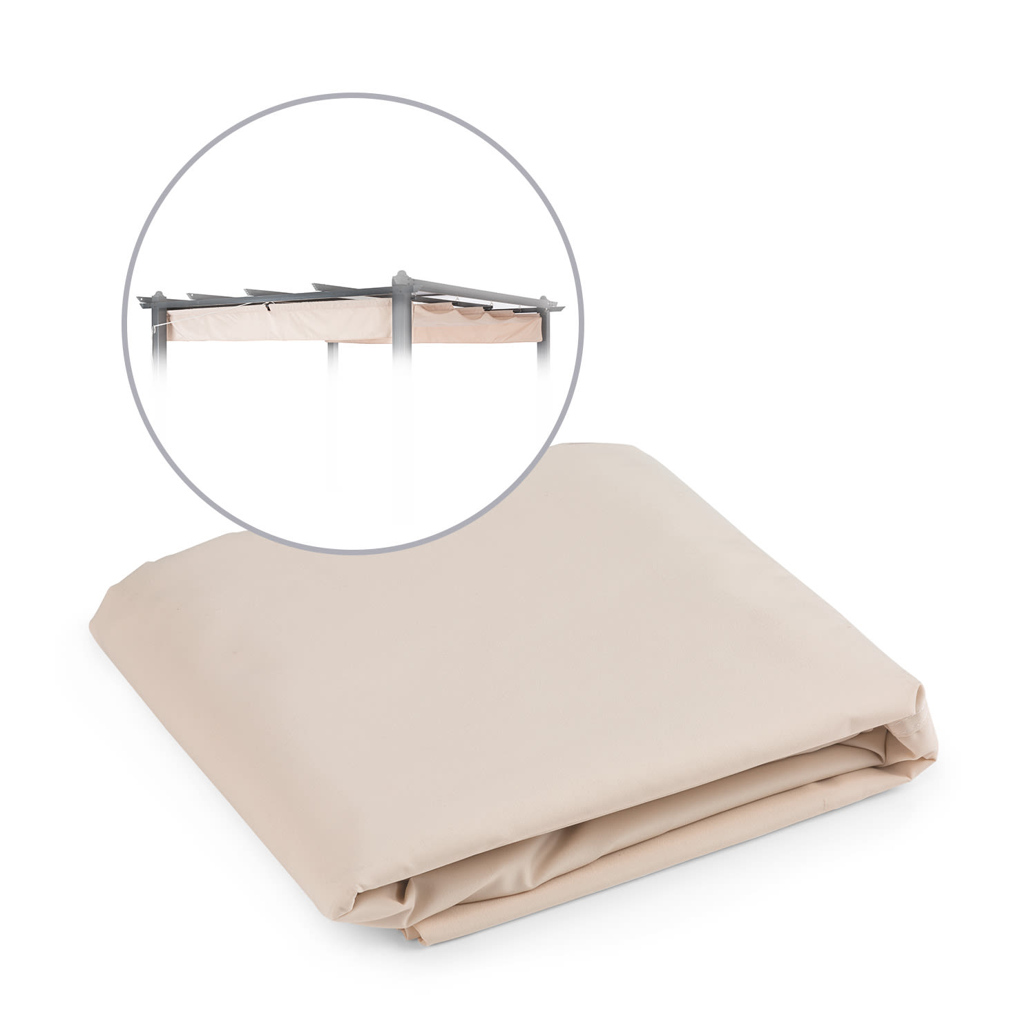 Pantheon Roof, zapasowy dach, 3 x 3 m, poliester 180 g/m² 300 x 300 cm | Piasek