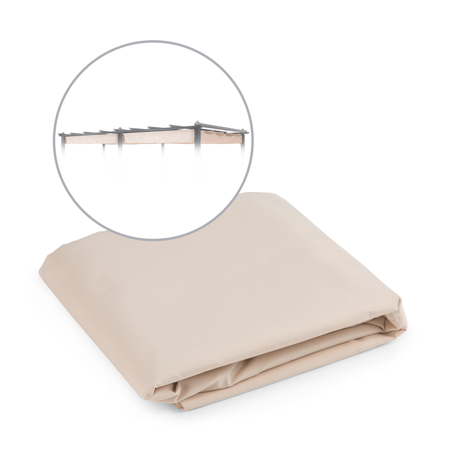 Pantheon Roof, zapasowy dach, 3 x 6 m, poliester 180 g/m² 300 x 600 cm | Piasek