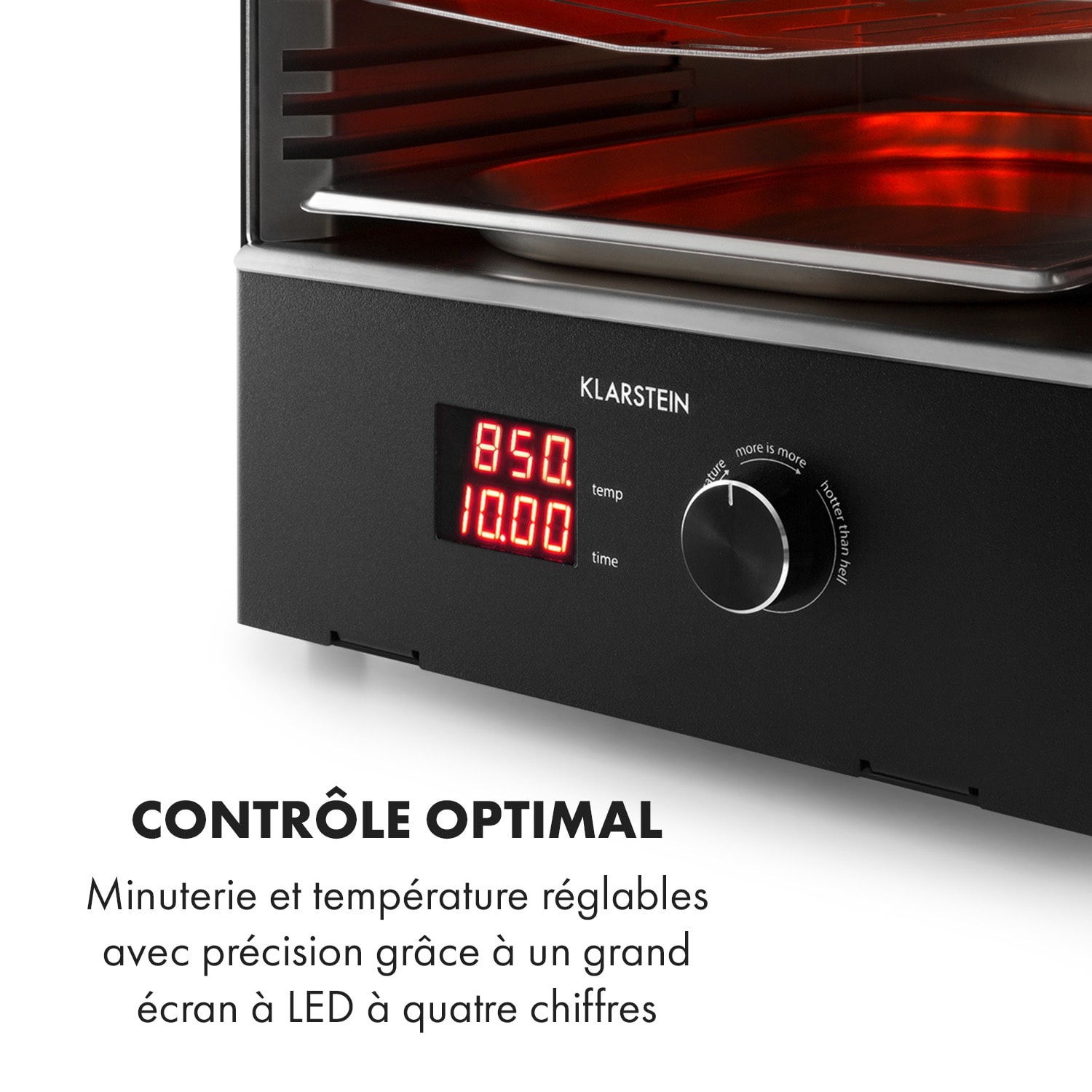 Steakreaktor Pro indoor barbecue hoge-temperatuur-grill Made in Germany Zwart
