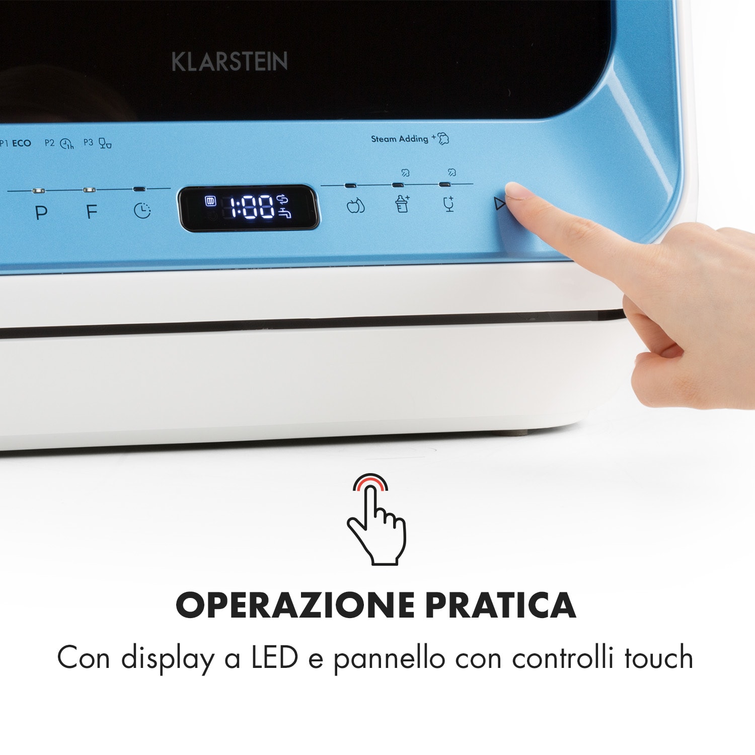 Amazonia Mini lavastoviglie 6 programmi display a LED 