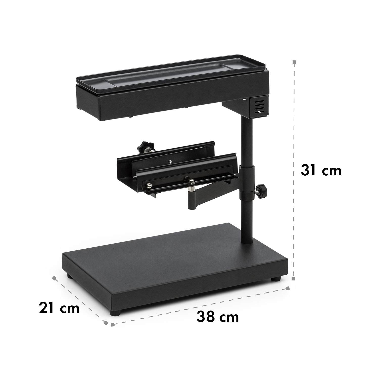 Appenzell Peak, raclette gril, 1000 W, termostatový prepínač, čierny 
