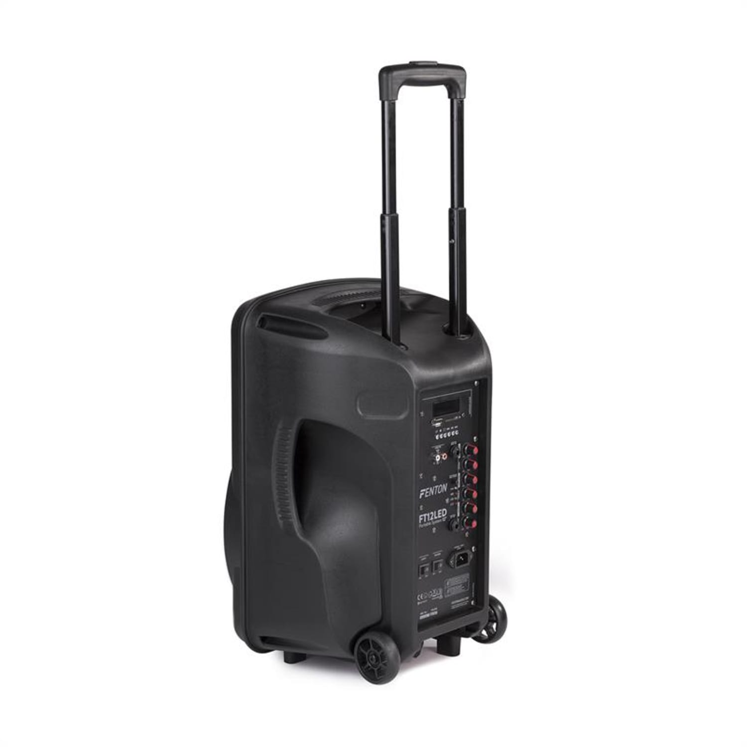 FT12LED, difuzor activ, 12", 700 W, BT/USB/SD/Aux, cărucior led pentru baterii