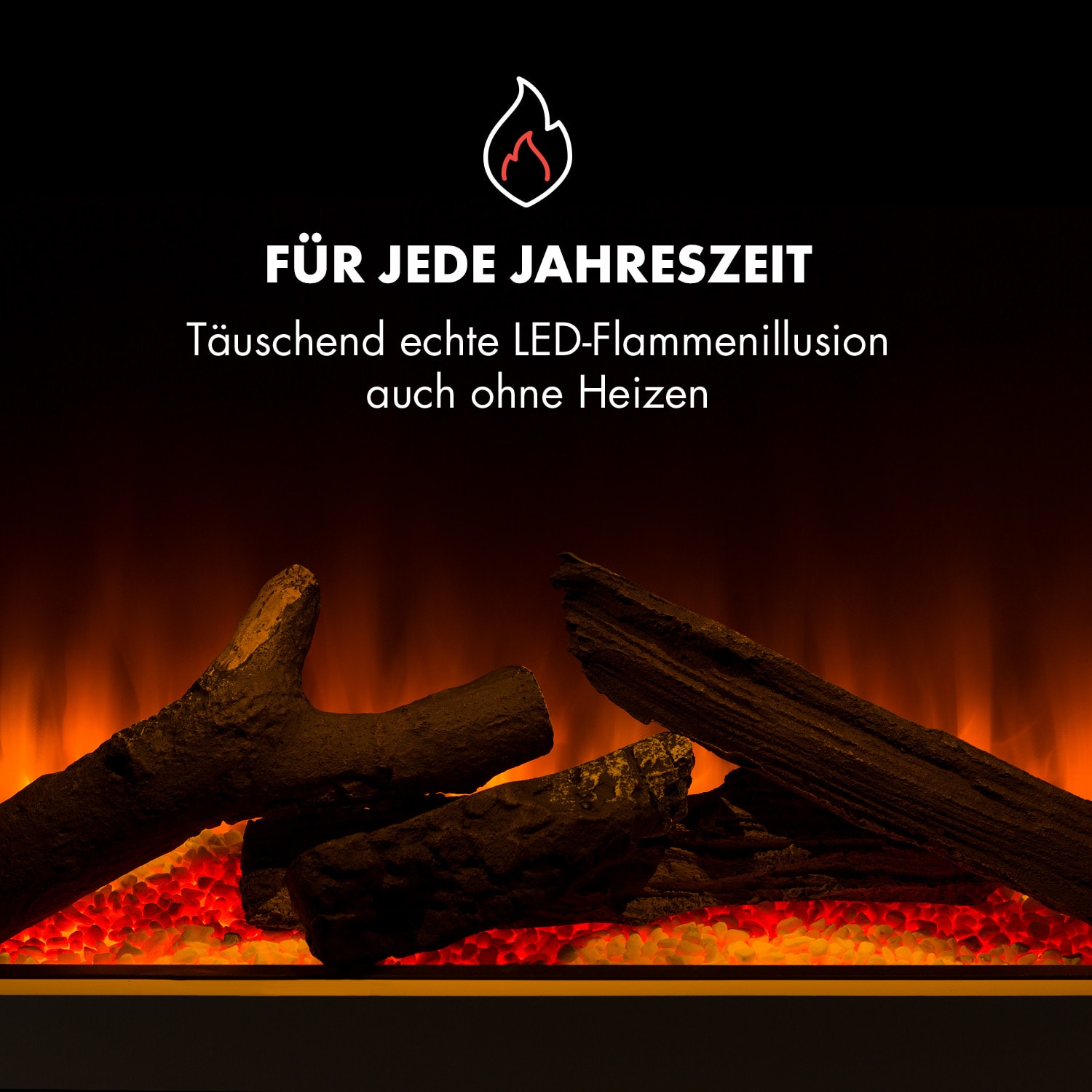 Studio Light & Fire 1 Kamin 1000/2000W MDF Fernbedienung Fire 1