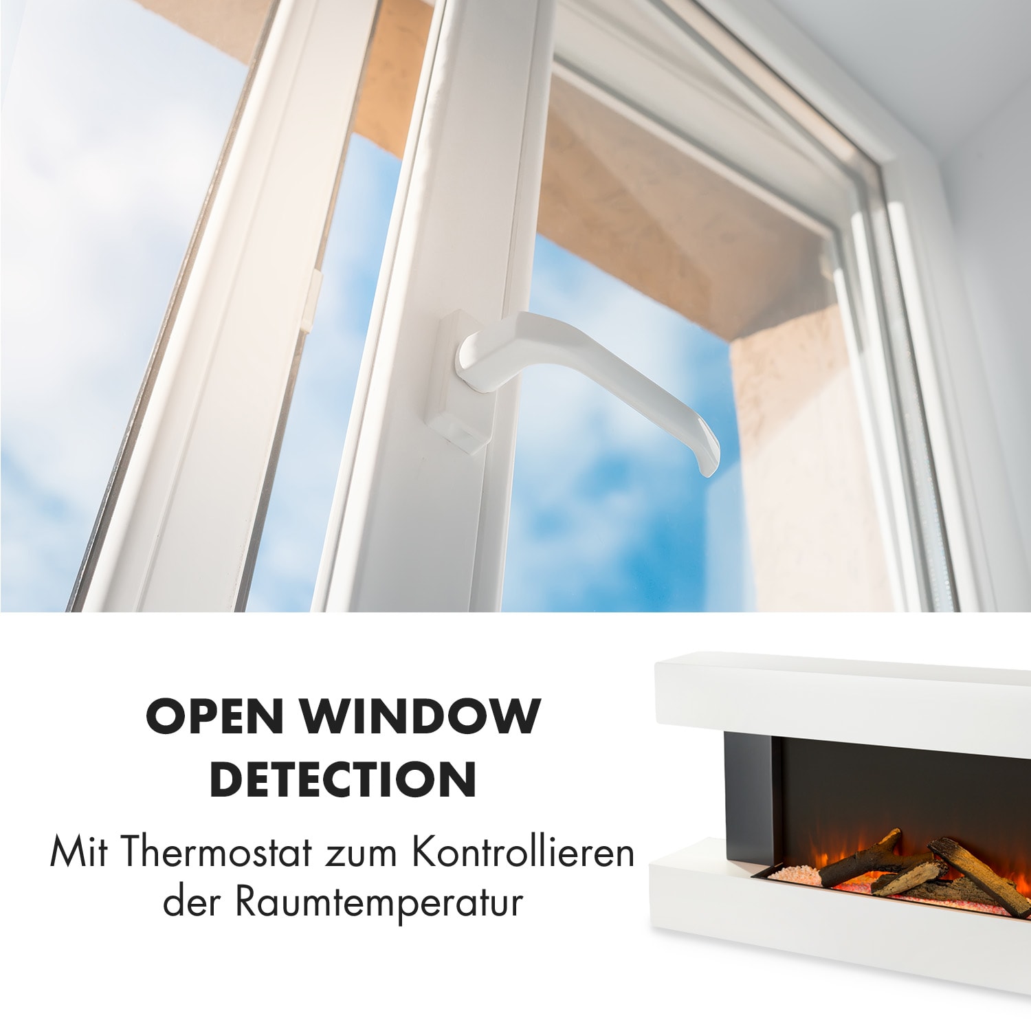 Studio Light & Fire 1 Kamin 1000/2000W MDF Fernbedienung Fire 1