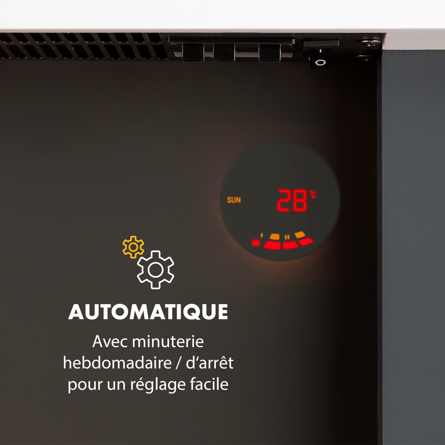 Studio Light & Fire 1 Cheminée 1000/2000 W MDF télécommande  Fire 1