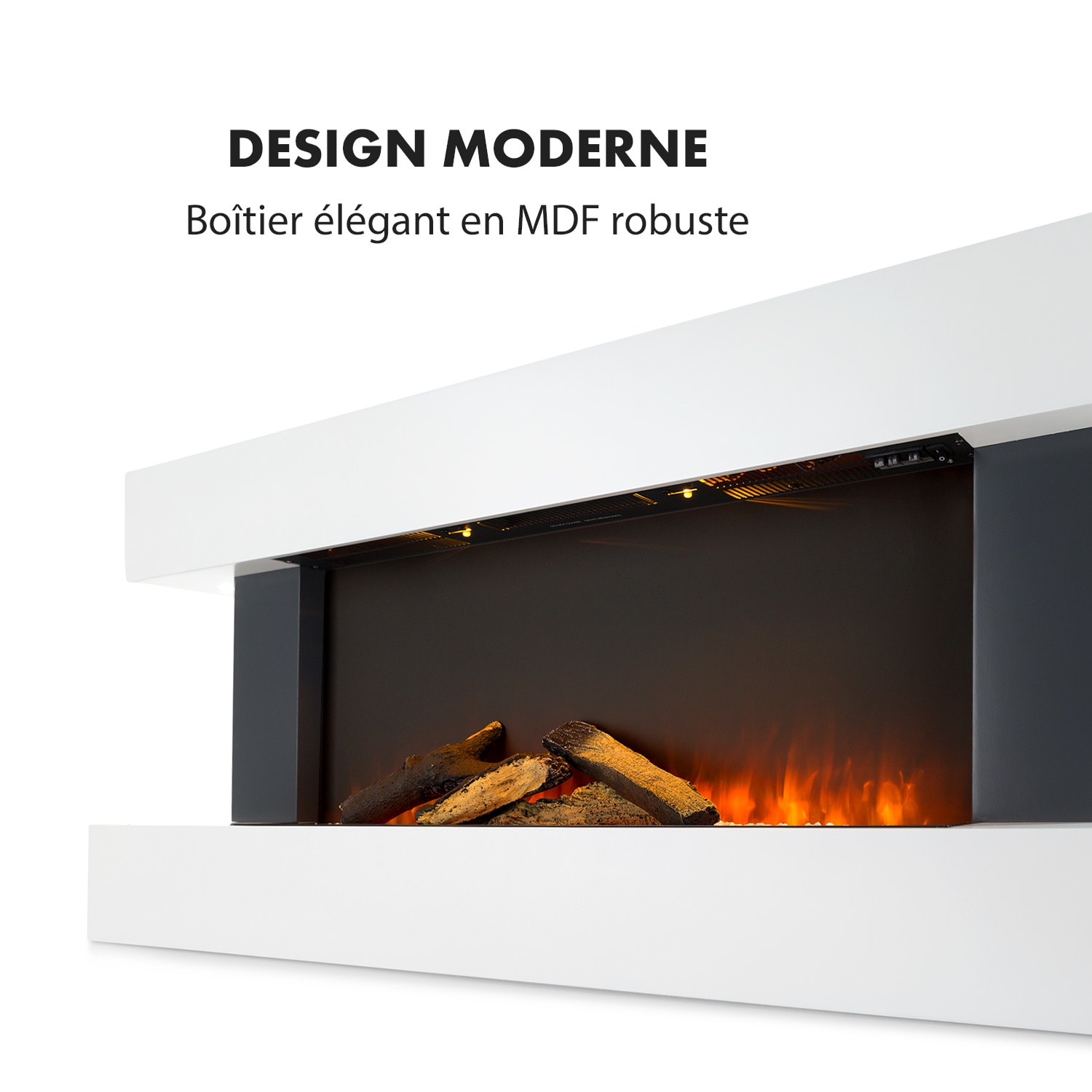 Studio Light & Fire 1 Cheminée 1000/2000 W MDF télécommande  Fire 1