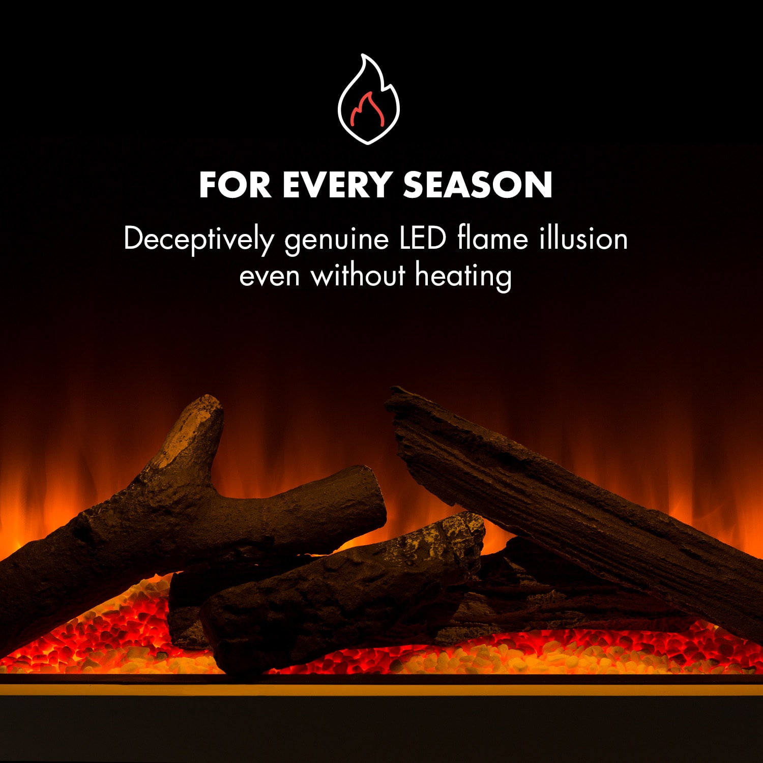 Studio Light & Fire 1 Fireplace 1000/2000W MDF Remote Control  Fire 1