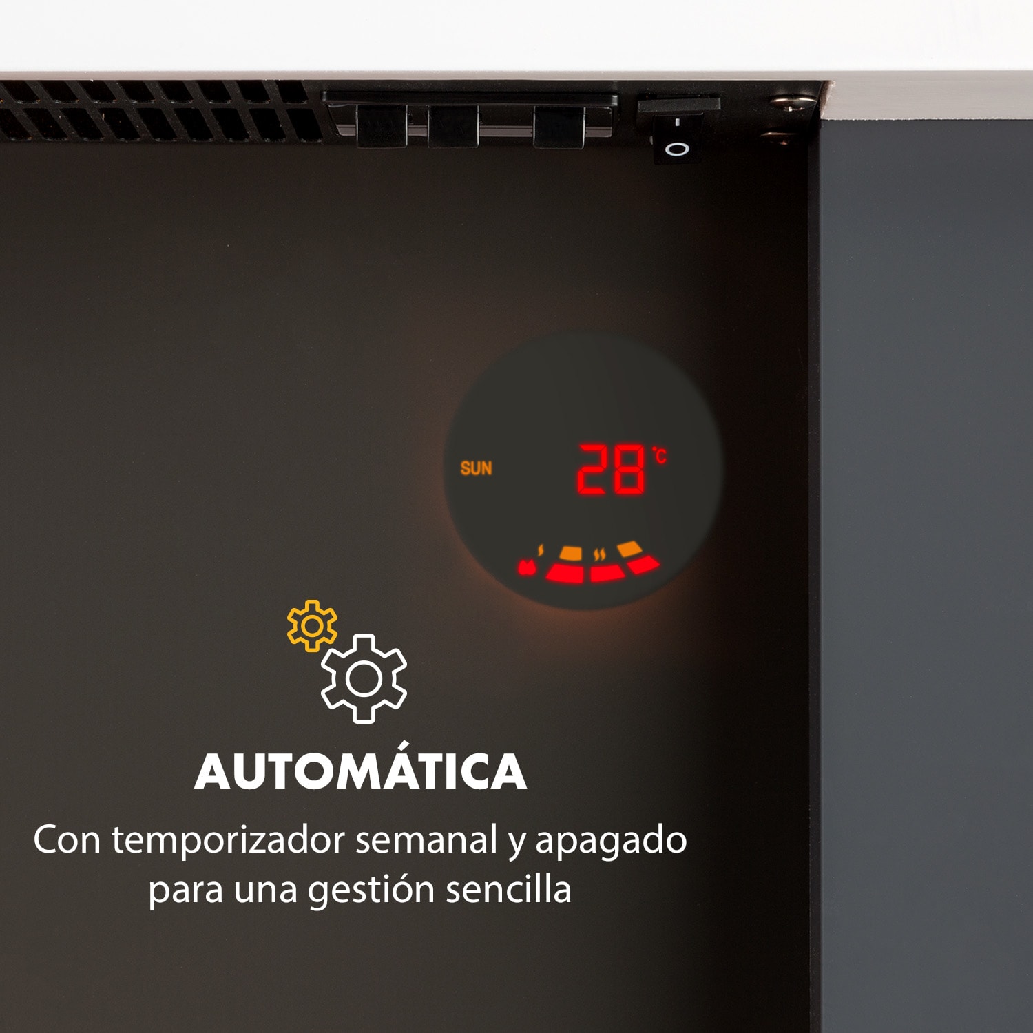 Chimenea Studio Light & Fire 2 1000/2000W MDF mando a distancia 