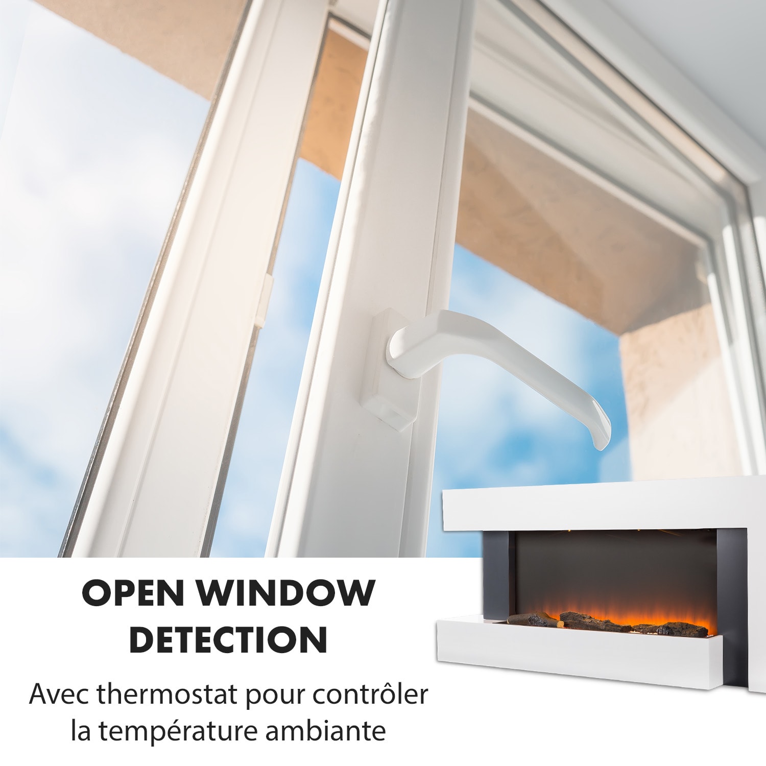 Studio Light & Fire 2 Cheminée 1000/2000 W MDF télécommande 