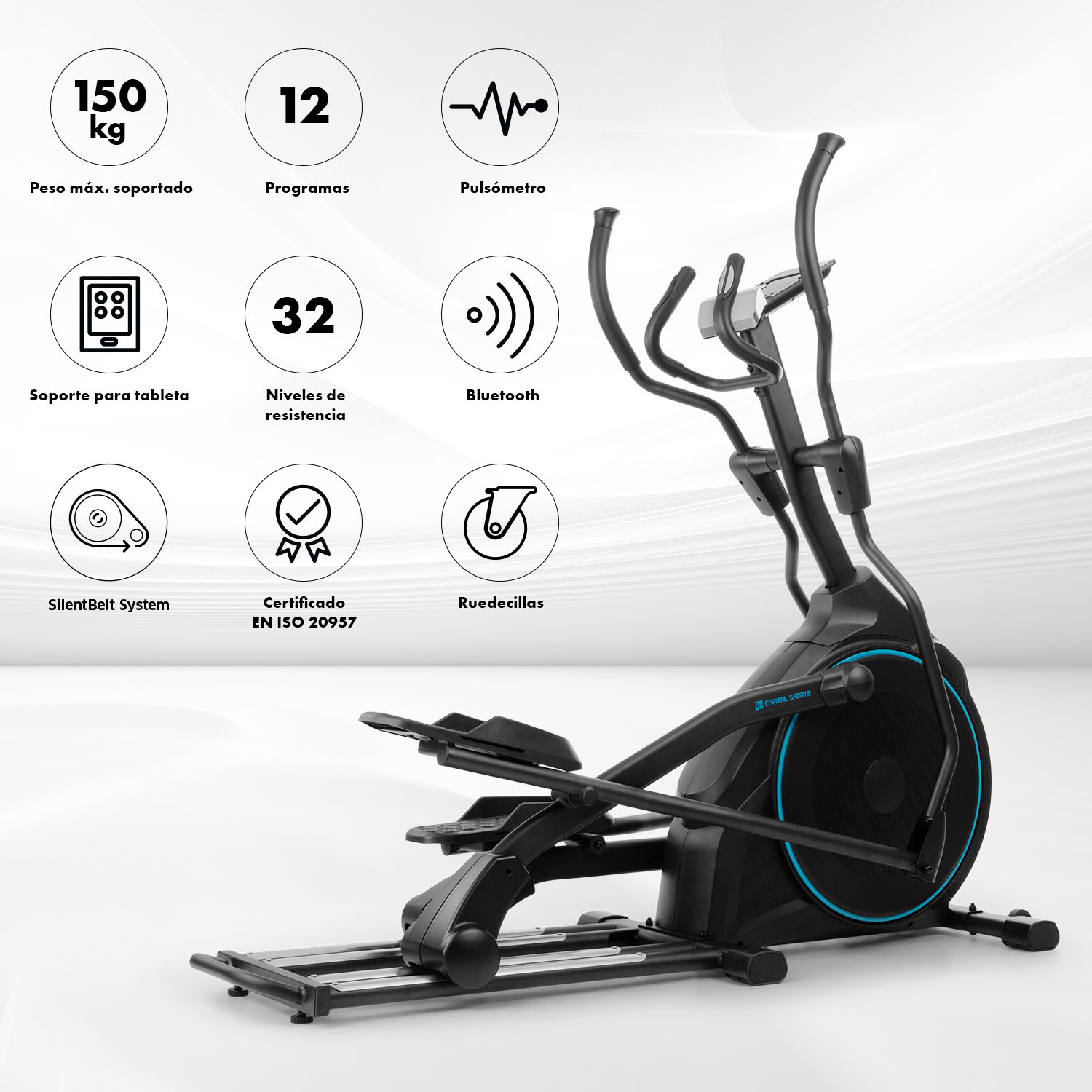 Helix Star DR Bicicleta elíptica Transmisión por correa 27 kg Masa de inercia 