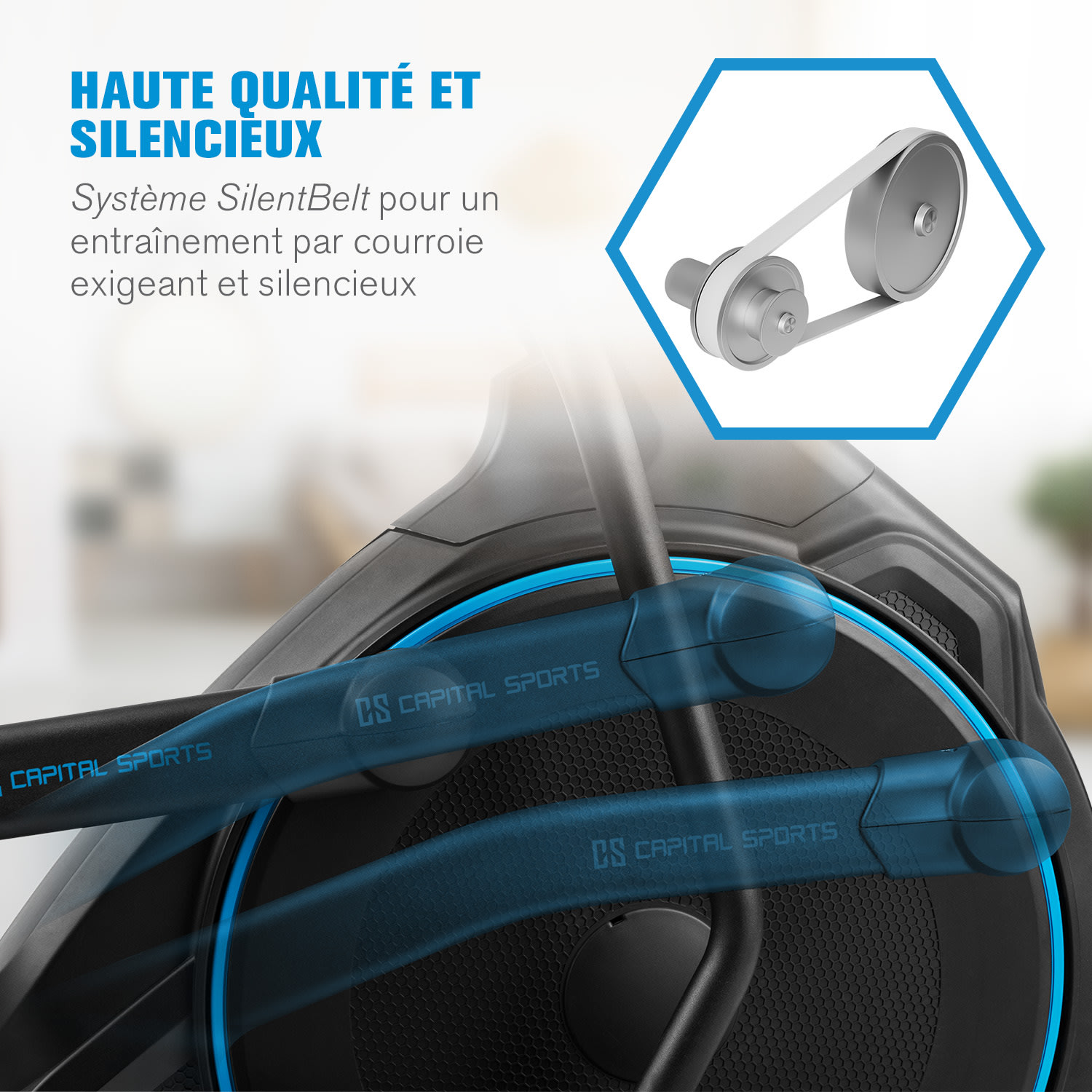 Helix Star DR Vélo elliptique cardio 12 programmes Bluetooth 