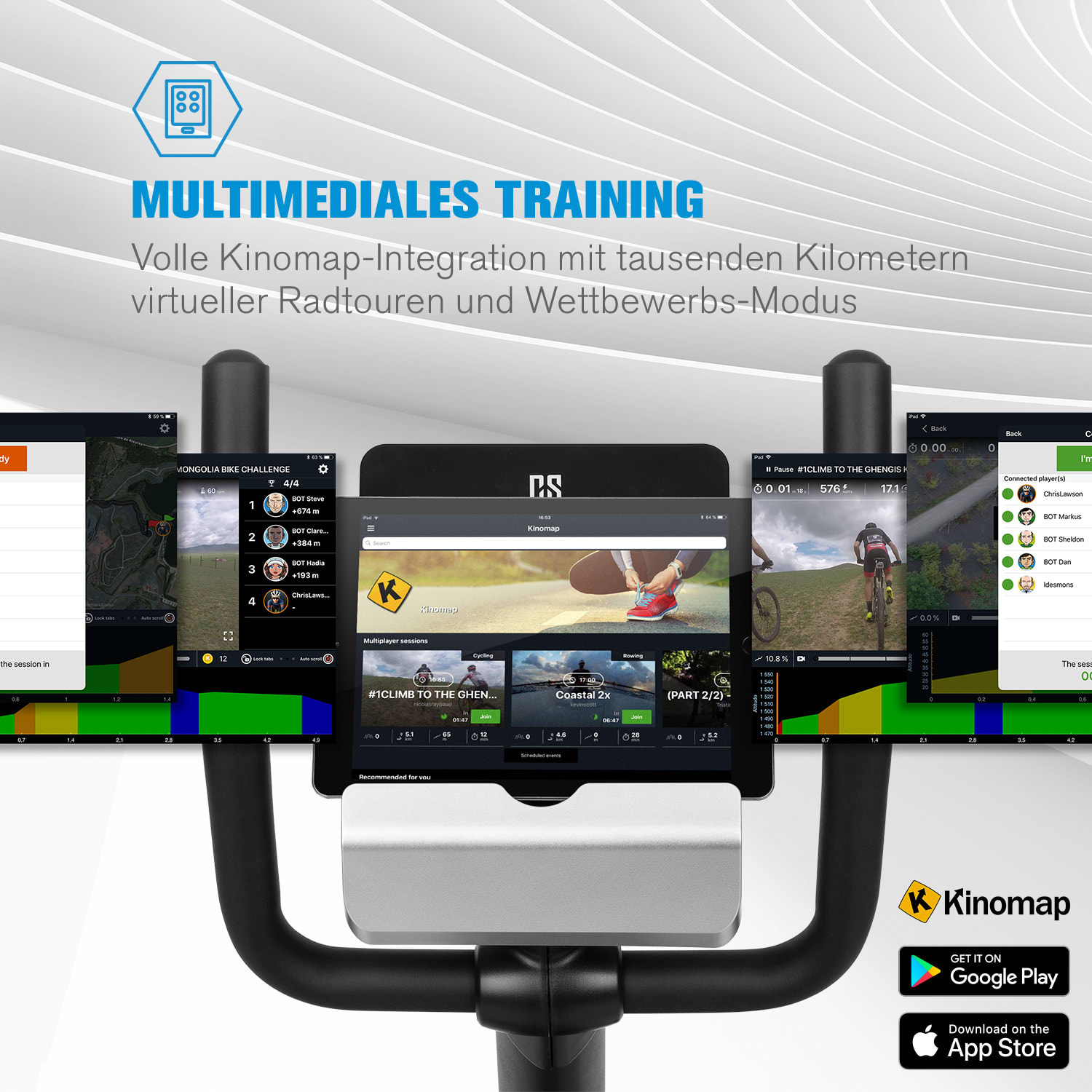 Evo Deluxe Cardiobike Bluetooth App 20kg Schwungmasse Evo Deluxe - 20 kg