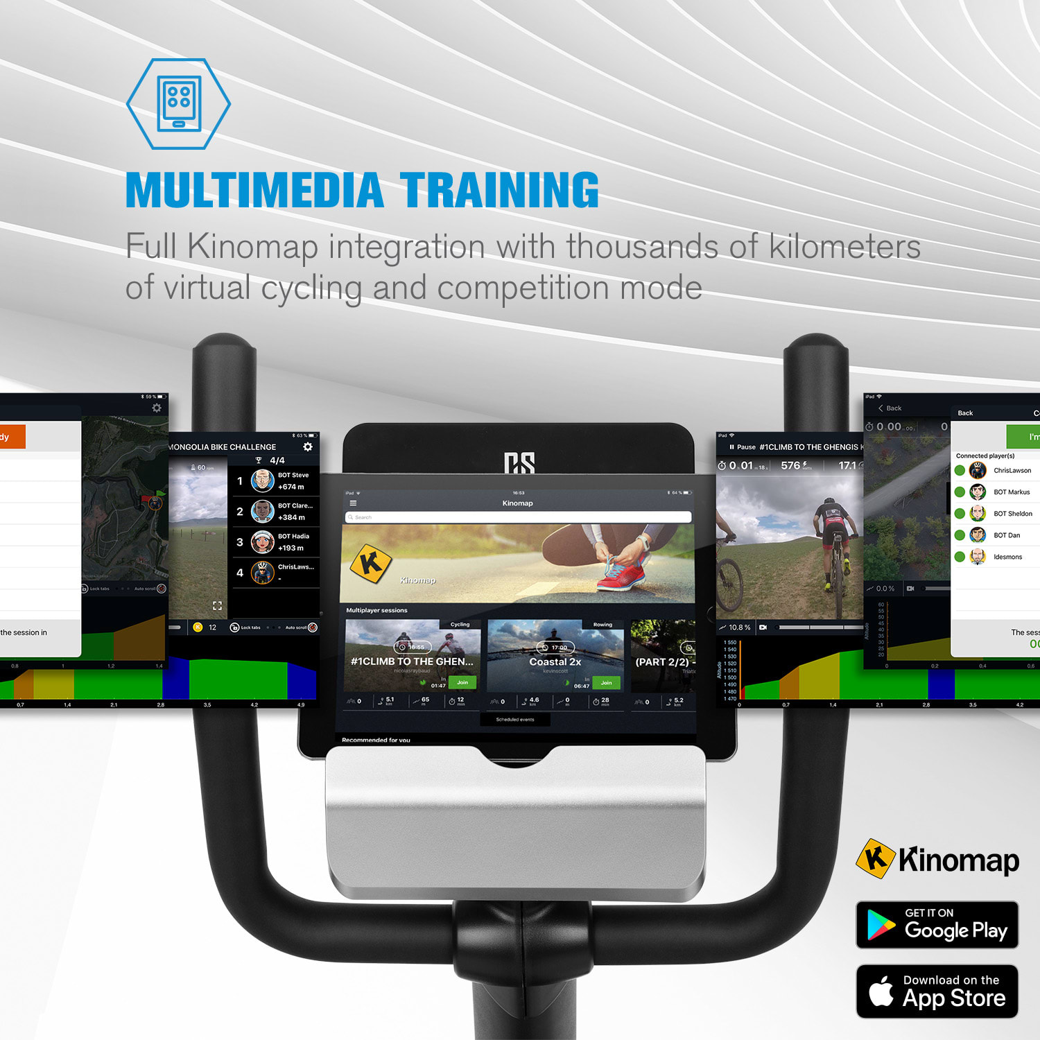 Evo Deluxe CardioBike Bluetooth App 20kg Flywheel Evo Deluxe - 20 kg