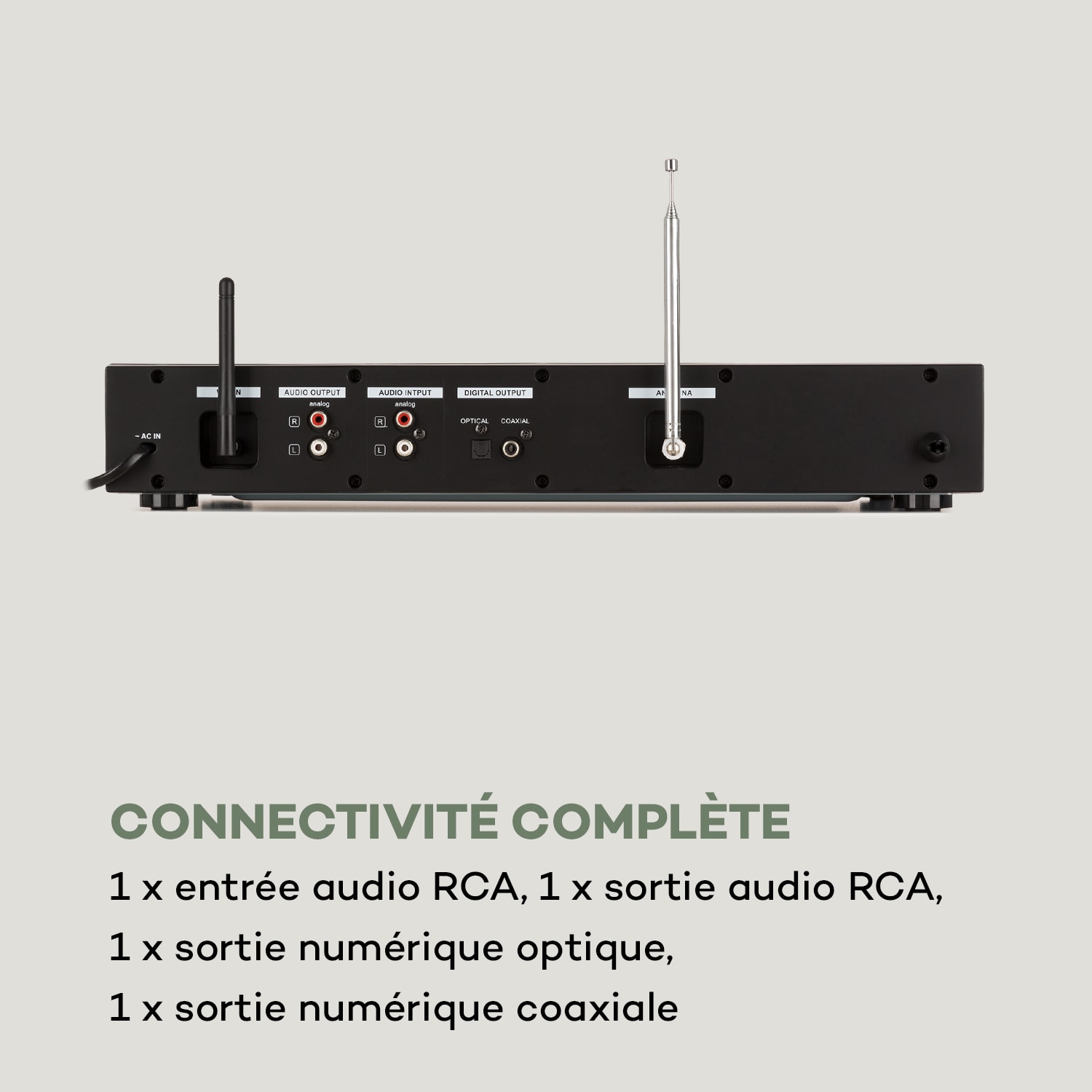 iTuner CD HiFi-receiver internet/DAB+/ FM radio CD speler WiFi zwart 