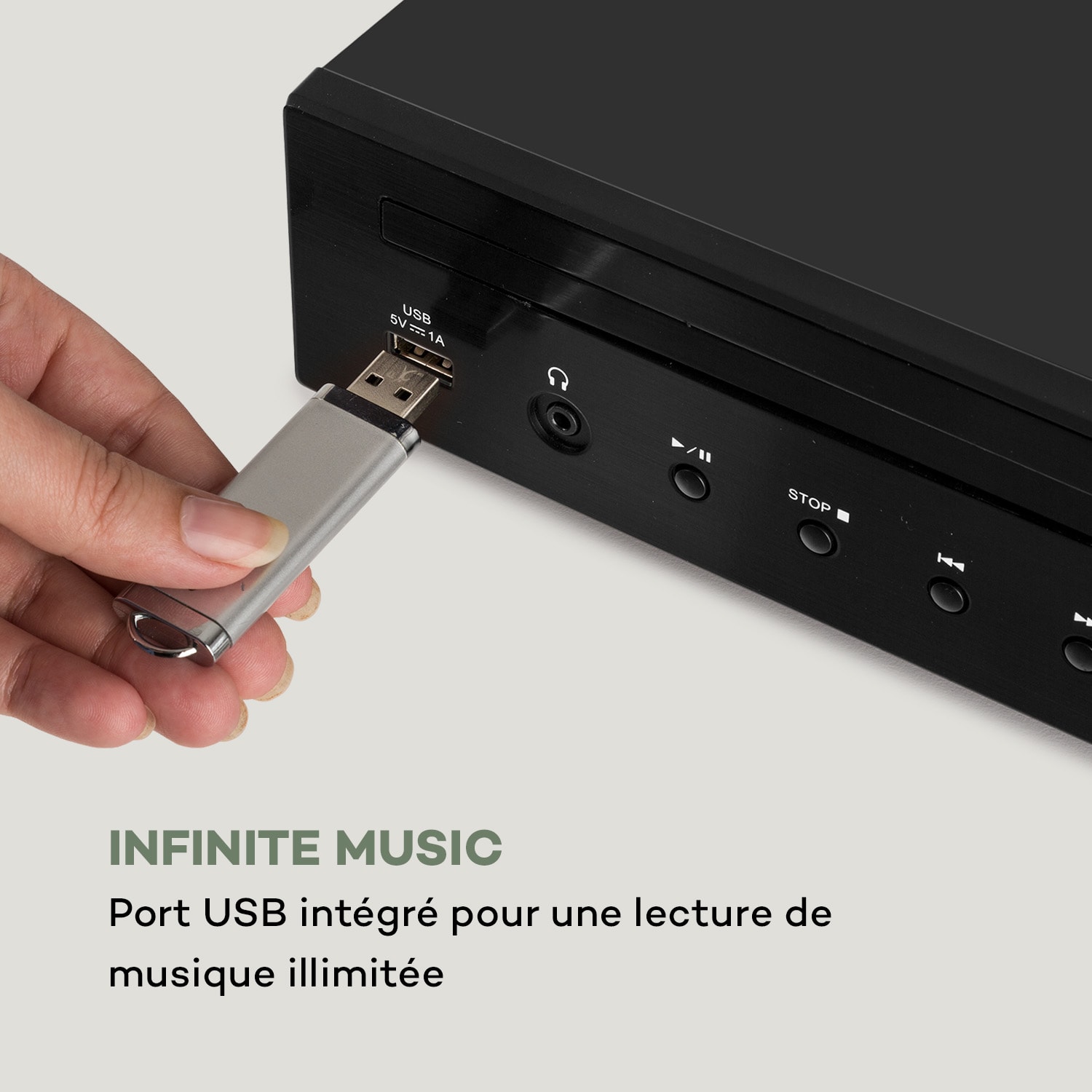 iTuner CD HiFi-receiver internet/DAB+/ FM radio CD speler WiFi zwart 