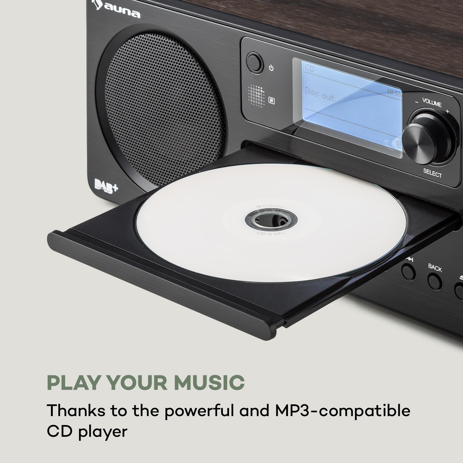 Worldwide CD, radio internetowe, Spotify Connect, obsługa za pomocą aplikacji, Bluetooth, orzech włoski