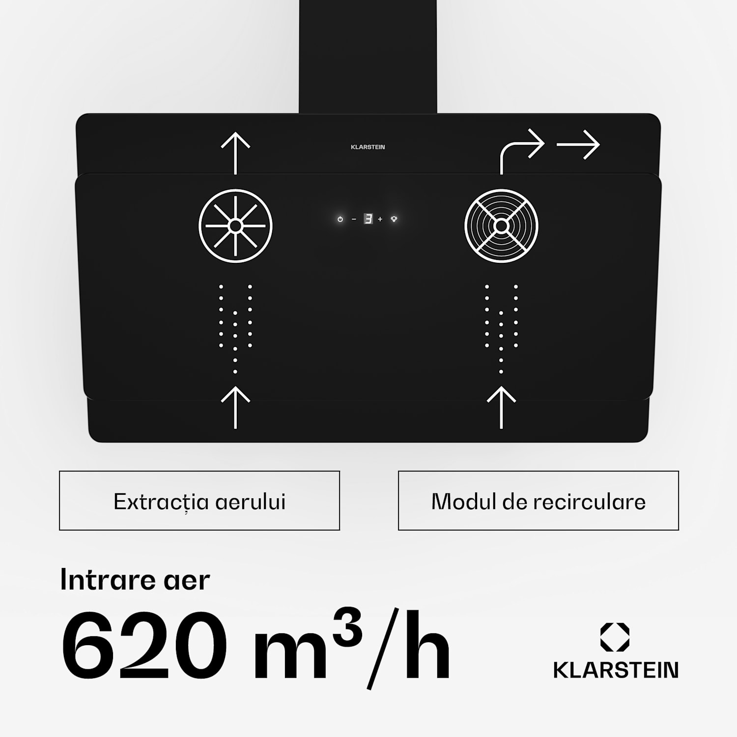 Aurica 90, hotă, 90 cm, 165 W, montare pe perete, neagră 90 cm | no_replacement_filter | Negru