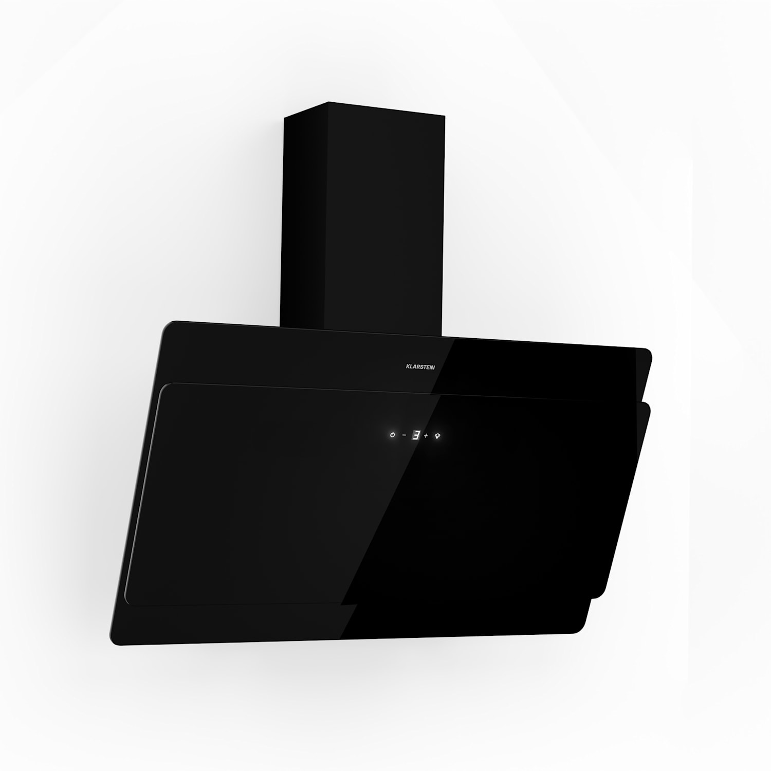 Aurica 90 afzuigkap, 90 cm, wandmontage, 165 W, zwart 90 cm | Zonder reservefilter | Zwart