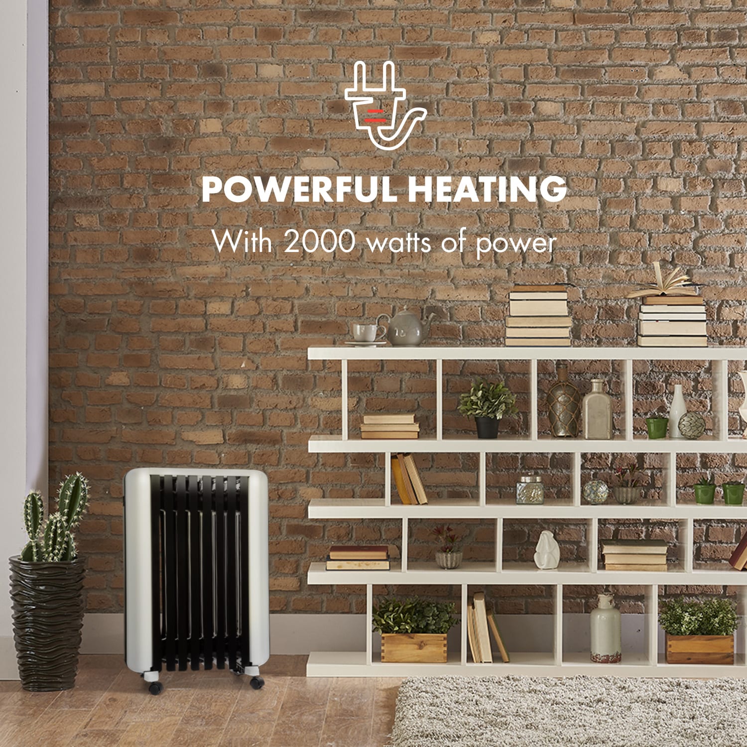 Thermaxx 2000, grzejnik olejowy, 5–35°C, 24-godzinny timer, 2000 W,  biały 2000 W