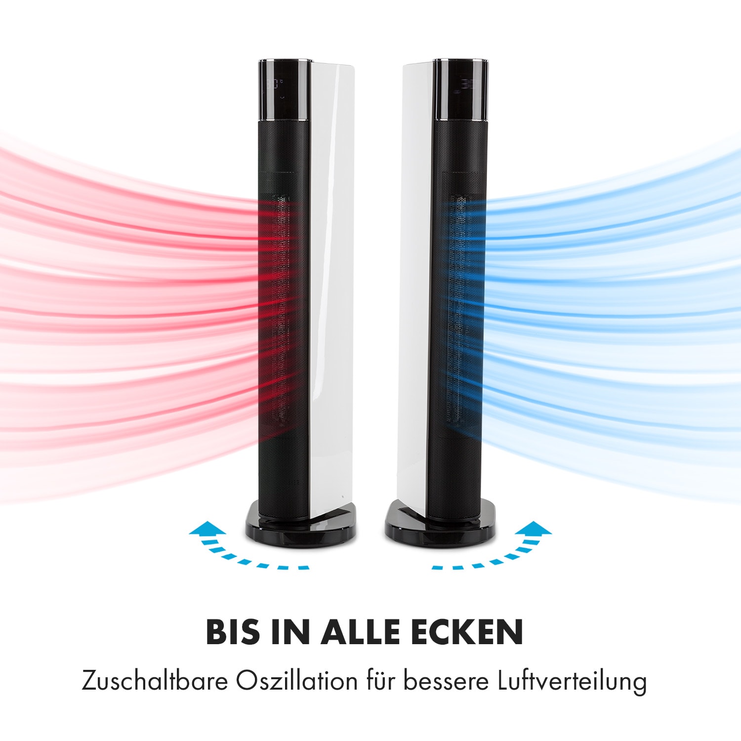 Hightower Heat Deluxe Heizlüfter Ventilator 2200W Thermostat 35°C 