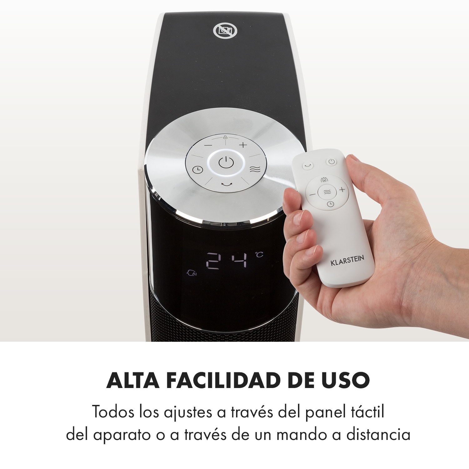 Hightower Heat Deluxe Calefactor vertical Ventilador 2200W Termostato 