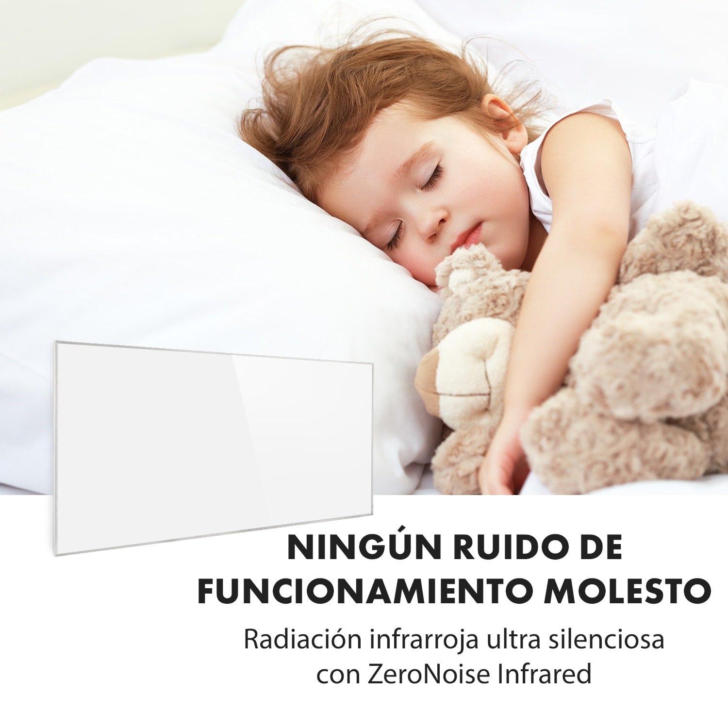 Wonderwall Smart Panel calefactor infrarrojo 60x120cm 720W Temporizador semanal IP24 Blanco 60 x 120 cm | 720 W | Sí | Blanco