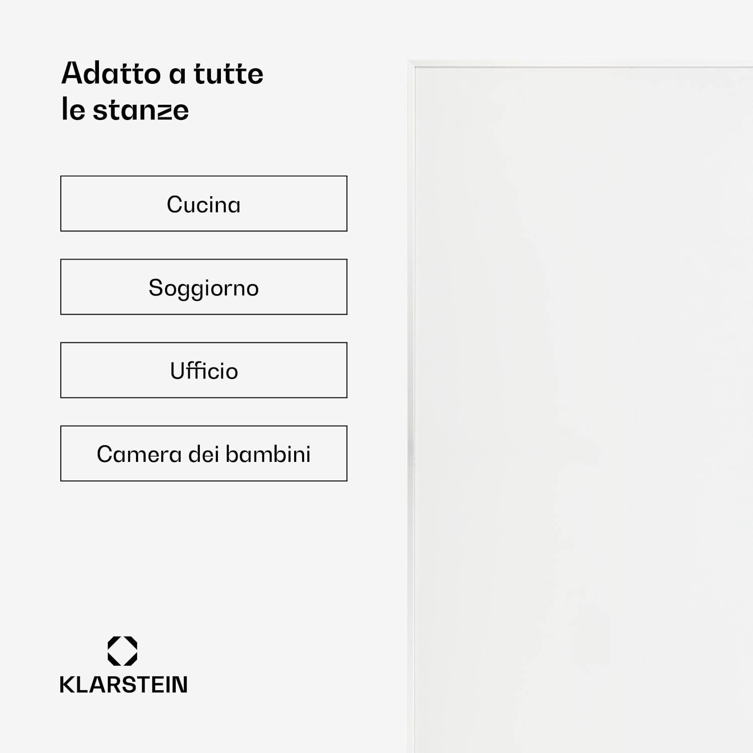 Wonderwall Smart - Pannello riscaldante a infrarossi, 60 x 120 cm, controllo con app, 720 W, timer settimanale, IP24 60 x 120 cm | 720 W | Sì | Bianco