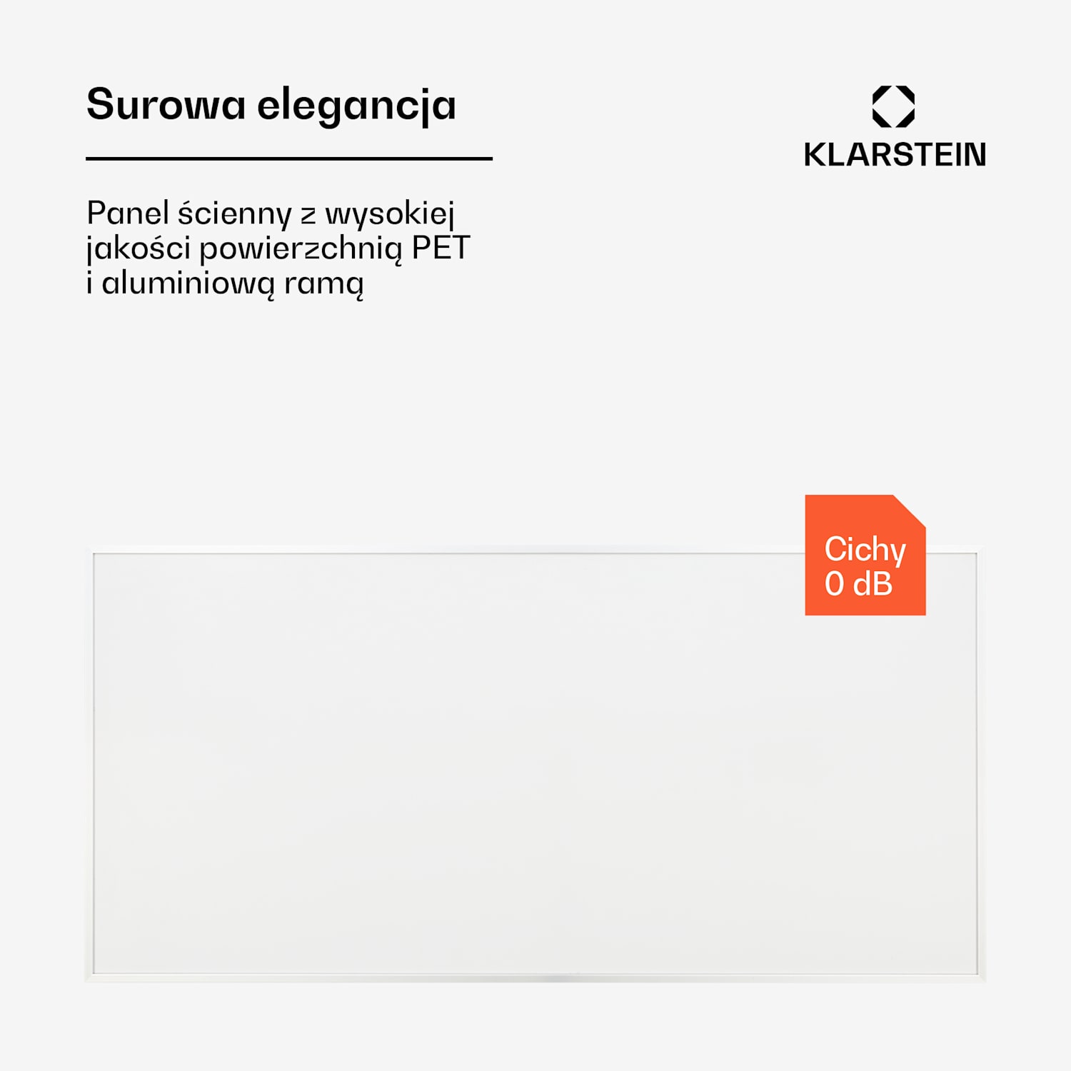 Wonderwall 720 Smart, panel grzewczy na podczerwień, 120 x 60 cm, 720 W, tygodniowy programator czasowy, IP24, biały 60 x 120 cm | 720 W | Tak | Biały