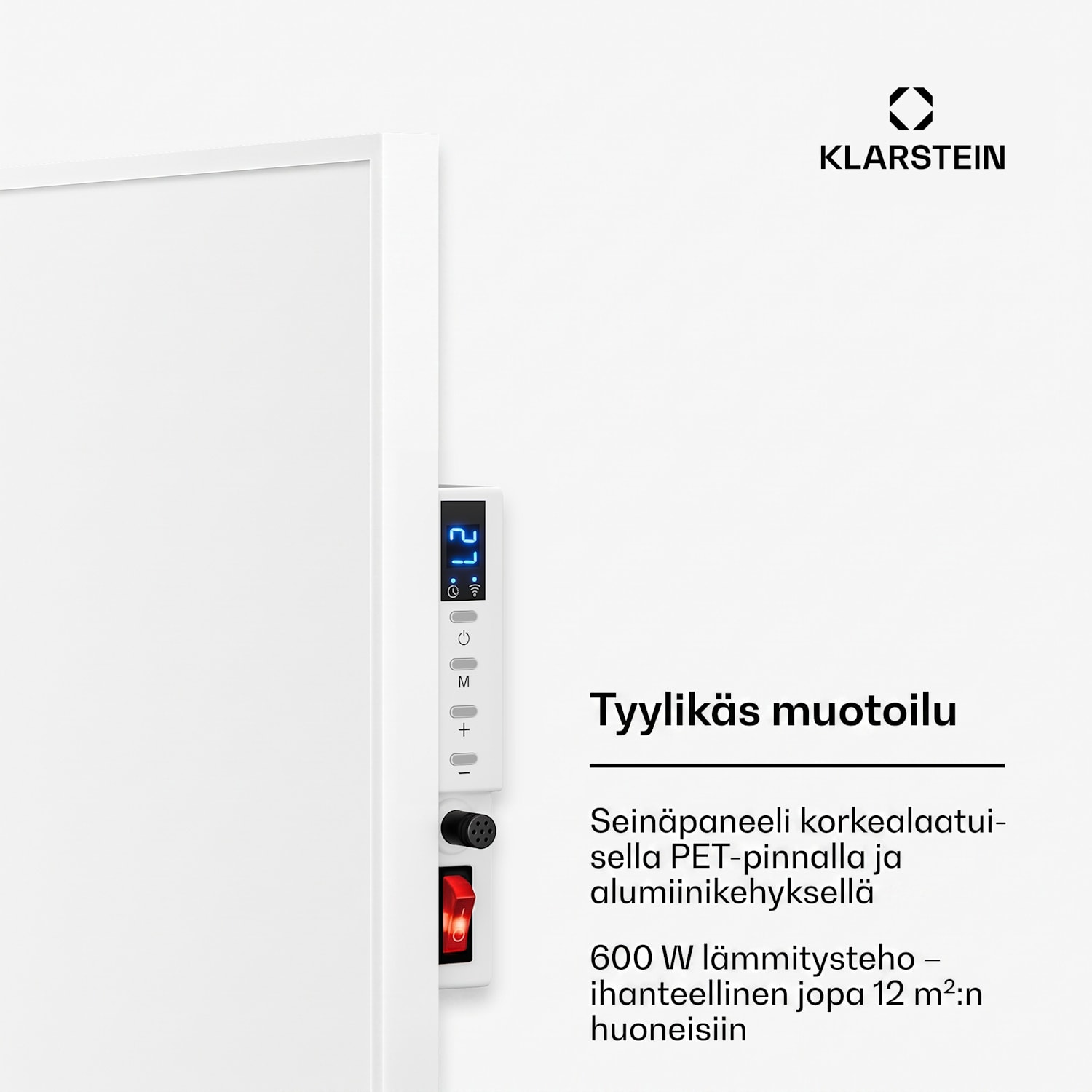 Wonderwall Smart infrapunalämmitin 60 x 100 cm sovelluksella ohjaus 600 W viikkoajastin IP24 100 x 60 cm | 600 W | Kyllä