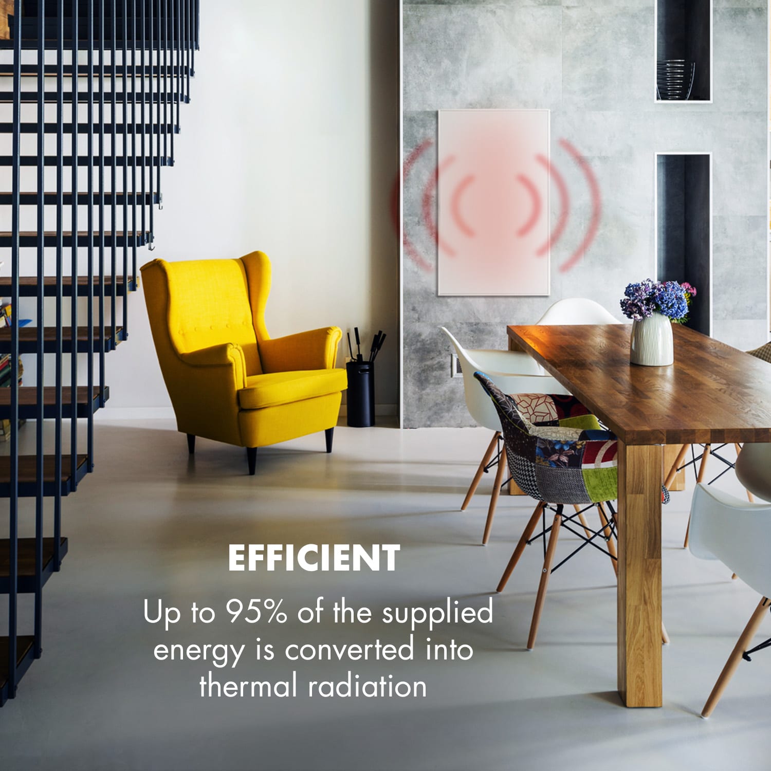 Wonderwall 600 Smart, infravörös hősugárzó, 60 x 100 cm, 600 W, heti időzítő, IP24, fehér 100 x 60 cm | 600 W | Igen