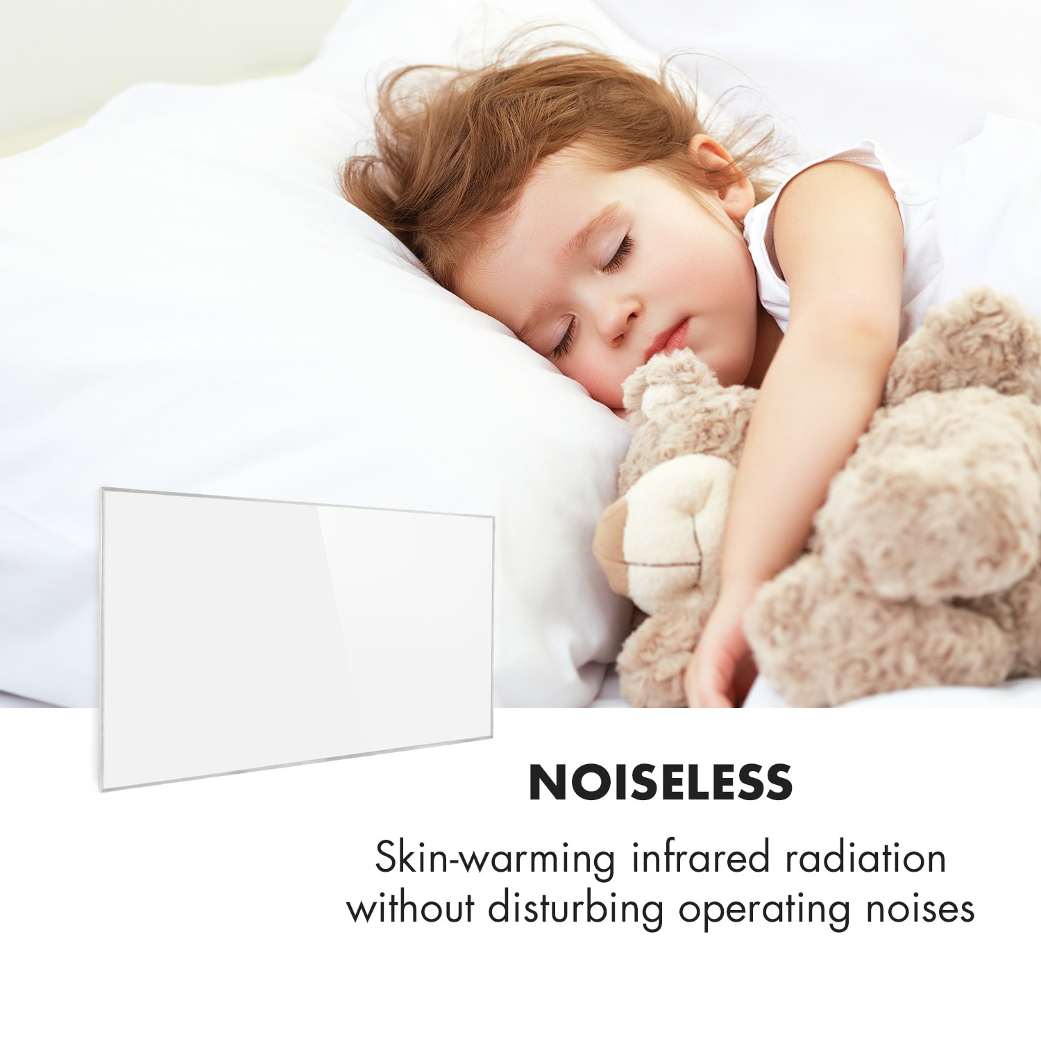 Wonderwall 600 Smart, infravörös hősugárzó, 60 x 100 cm, 600 W, heti időzítő, IP24, fehér 100 x 60 cm | 600 W | Igen