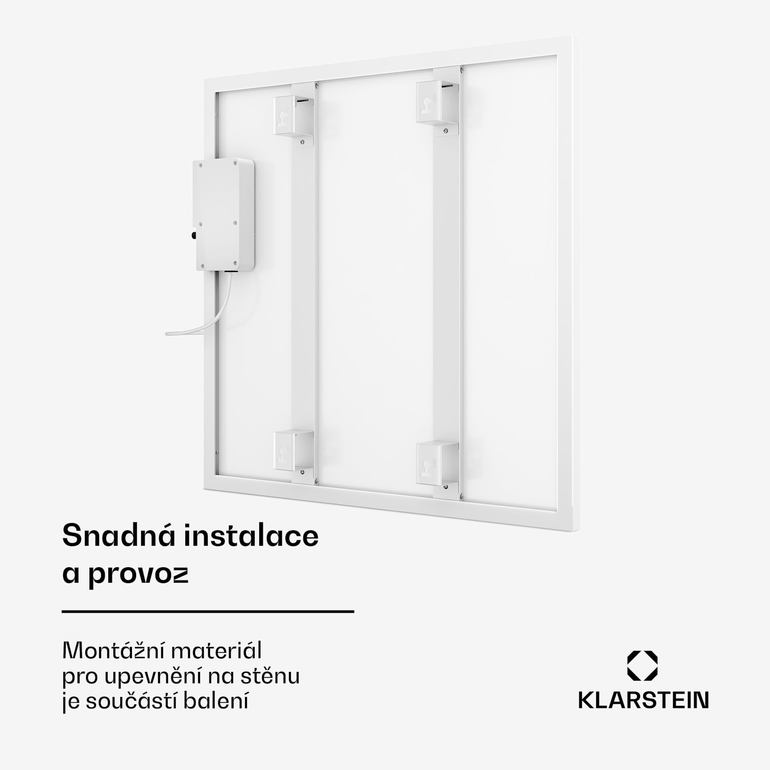 Wonderwall 360 Smart, infračervený ohřívač, 60 x 60 cm, 360 W, časovač, IP24, bílý 60 x 60 cm | 360 W | Ano | Bílá