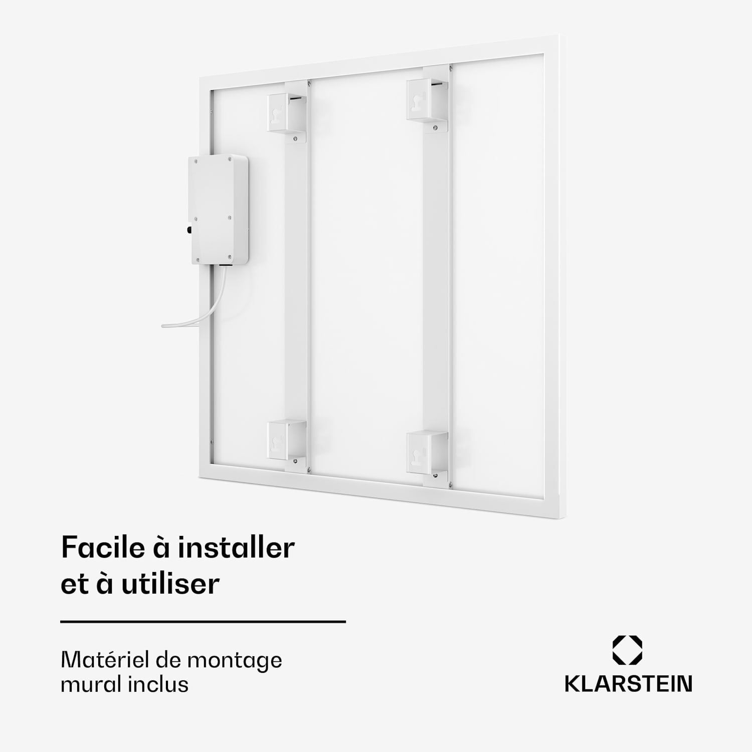 Wonderwall Smart infrarood verwarming 60x60cm app bediening 360W weektimer IP24 60 x 60 cm | 360 W | Ja | Wit