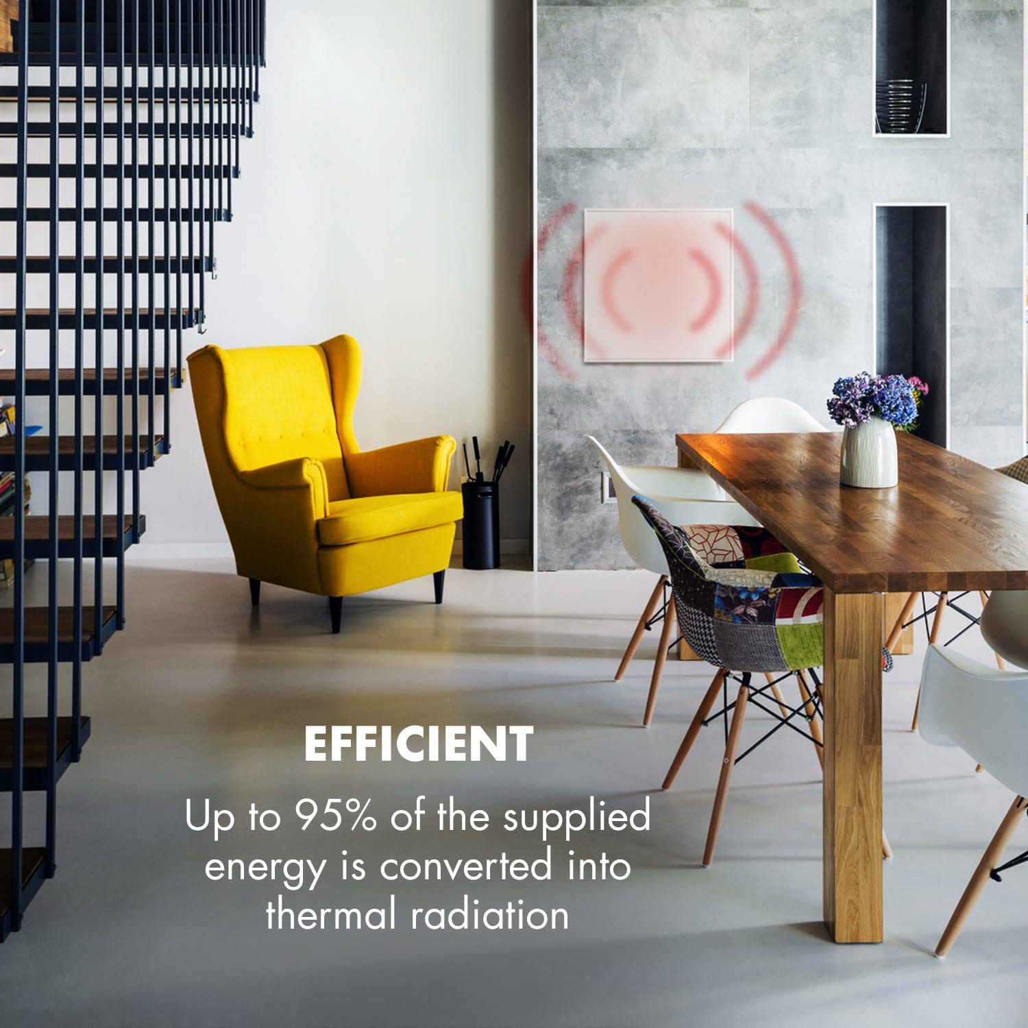 Wonderwall Smart Panel calefactor infrarrojo 60x60cm 360W Temporizador semanal IP24 Blanco 60 x 60 cm | 360 W | Sí | Blanco