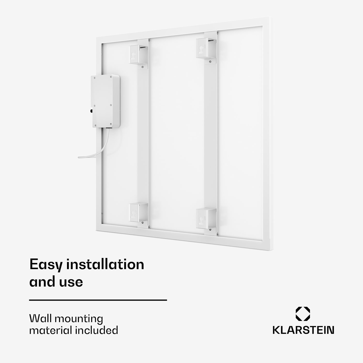 Aquecedor de infravermelhos Wonderwall Smart 60x60cm Controlo por App 360W Temporizador semanal IP24 