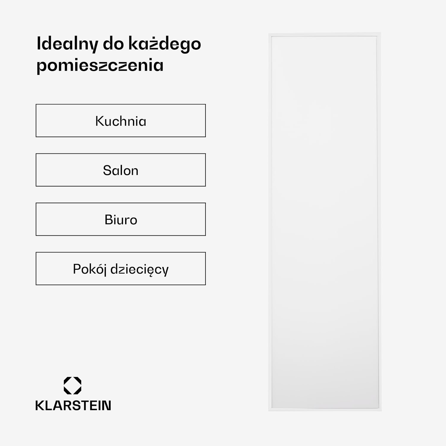 Wonderwall Smart, panel grzewczy na podczerwień, grzejnik, 30 x 100 cm, 300 W, programator czasowy, IP24, biały 