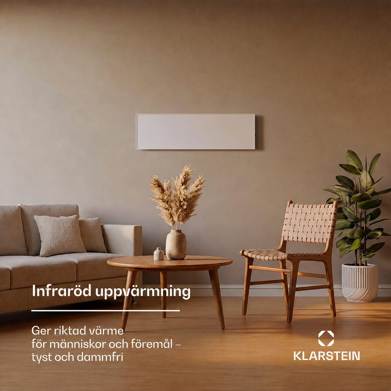 Wonderwall Smart infravärmare 100x30cm appstyrning 300 W veckotimer IP24 100x30 cm | 300 W | Ja