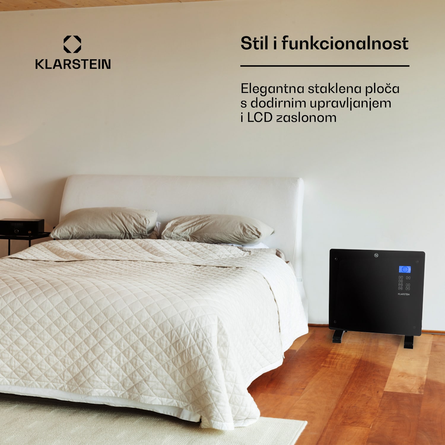 Norderney, konvekcijska grijalica, termostat, timer, 1000 W, 20 m², crna 