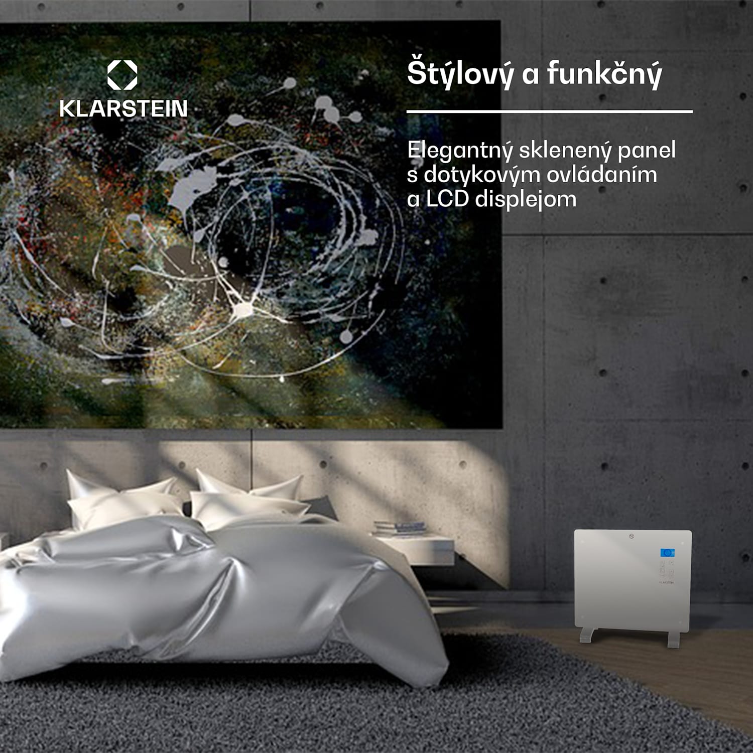 Norderney, konvektor, 1000 W, termostat, časovač, 20 m², biely 1000 W | Biela