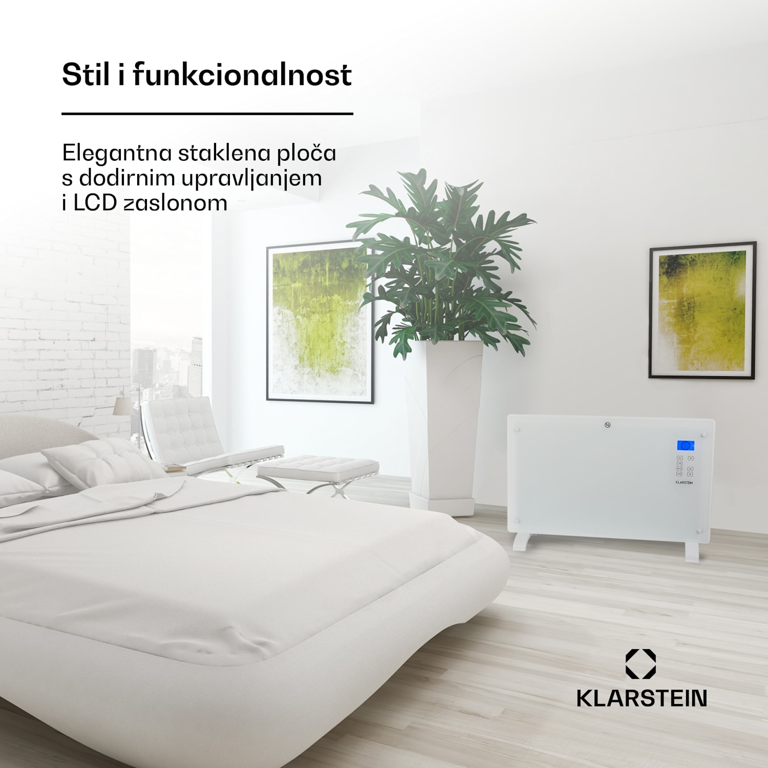 Norderney, konvekcijska grijalica, termostat, timer, 2000 W, 30 m², bijela 