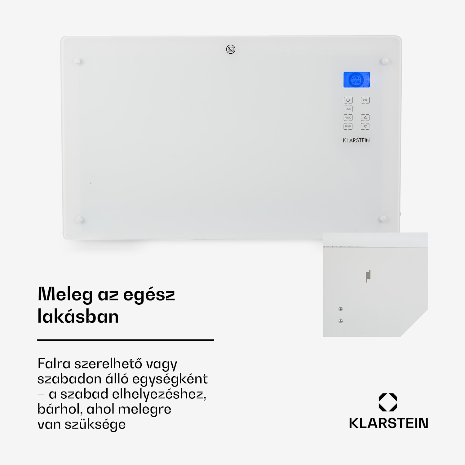 Norderney, konvektor, 2000 W termosztát, időzítő, 30 m², fehér 