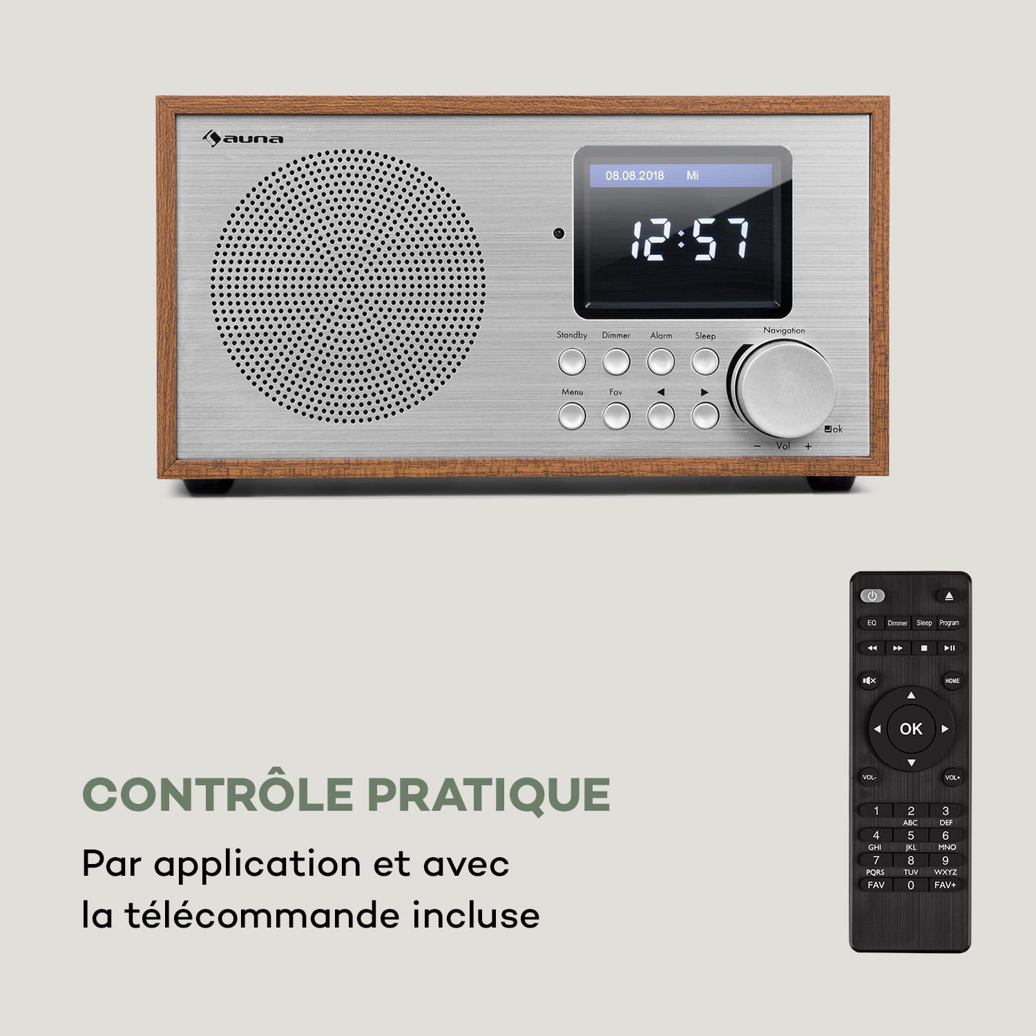 Silver Star Mini radio Internet DAB+/FM WiFi Bluetooth  - bois marron 